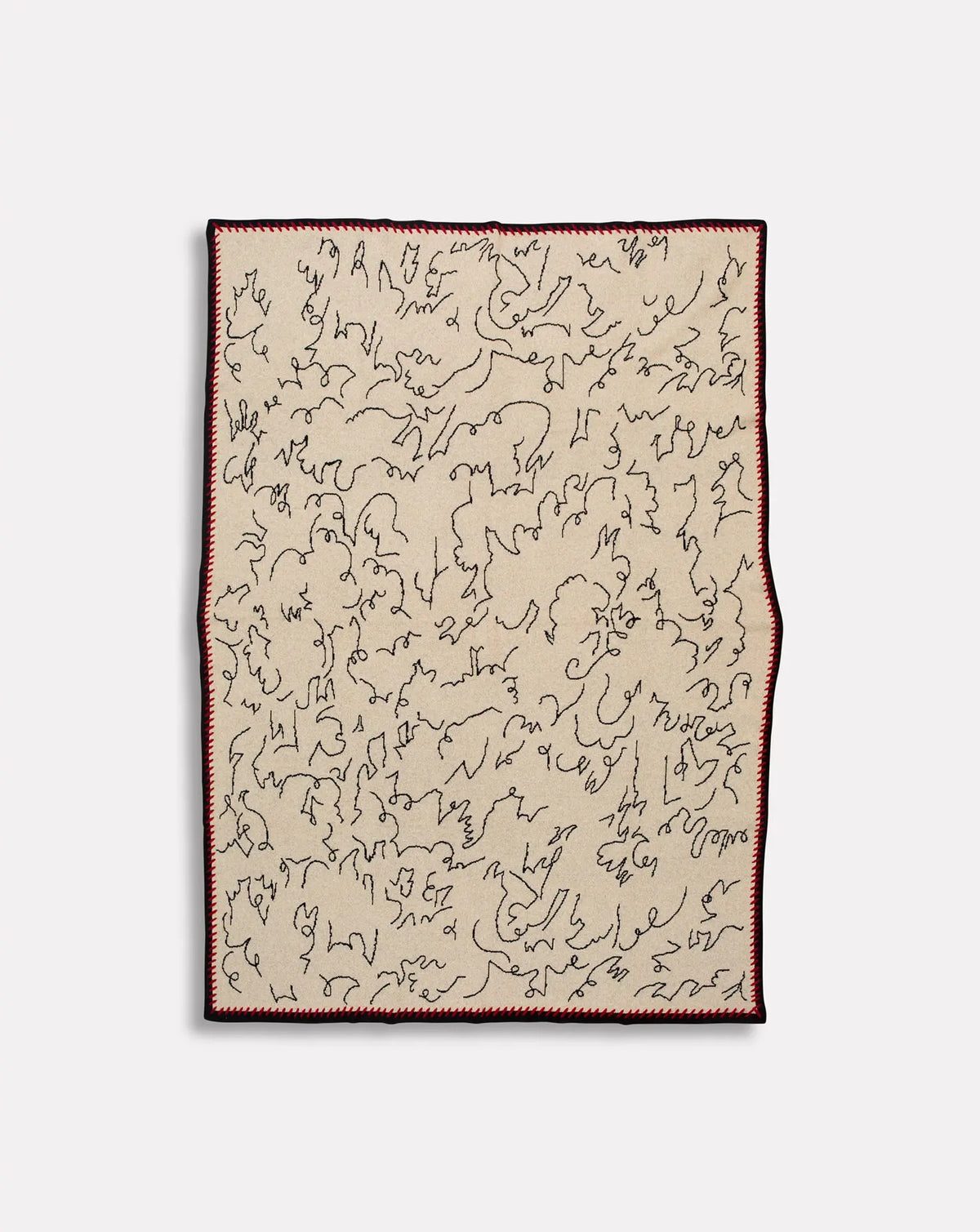 Modern Calligraphy Throw by Saved NY | Curio