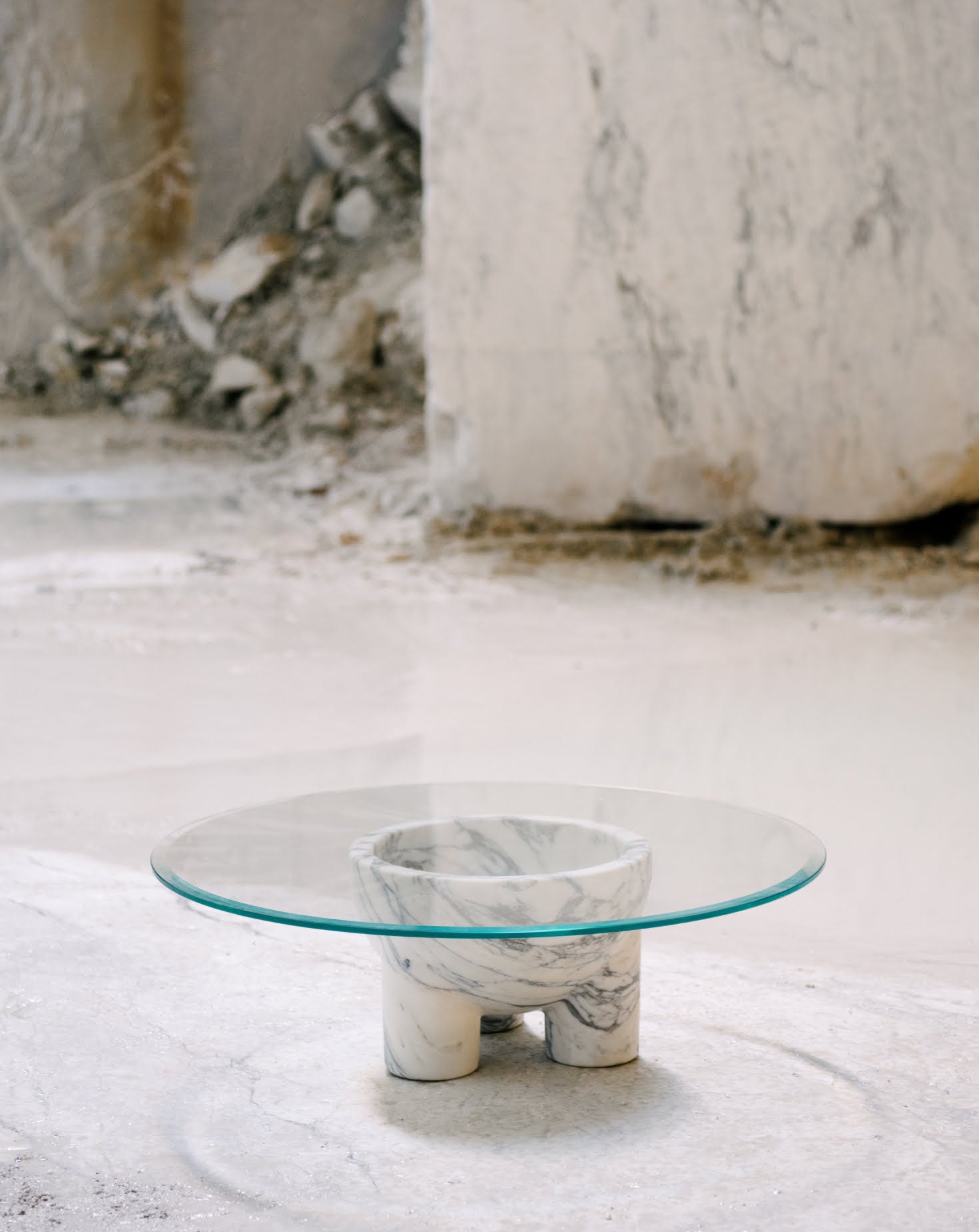 The U Line Arabescato Table