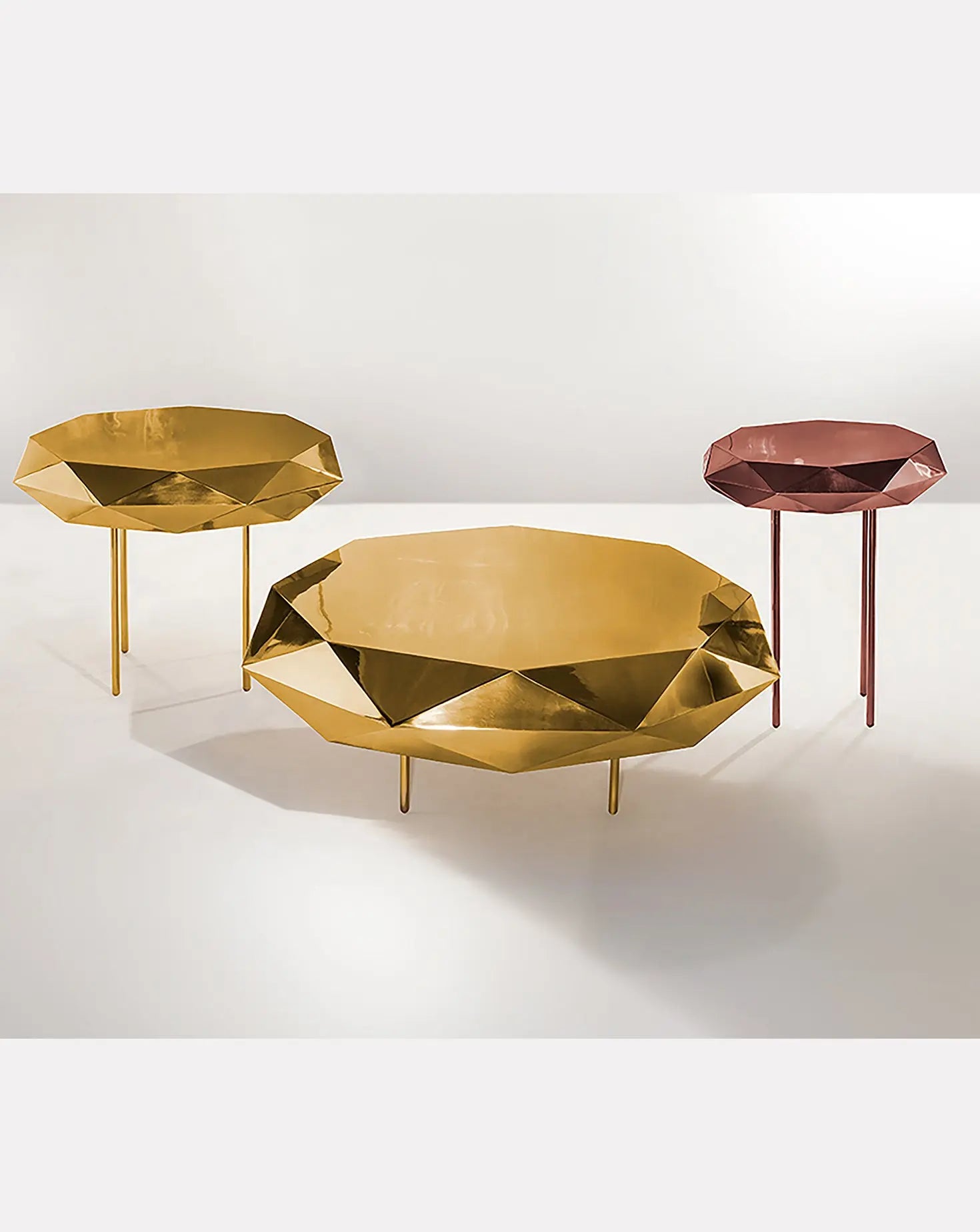 Nika Zupanc Stella Oro Gold Coffee Table Medium Scarlet Splendour