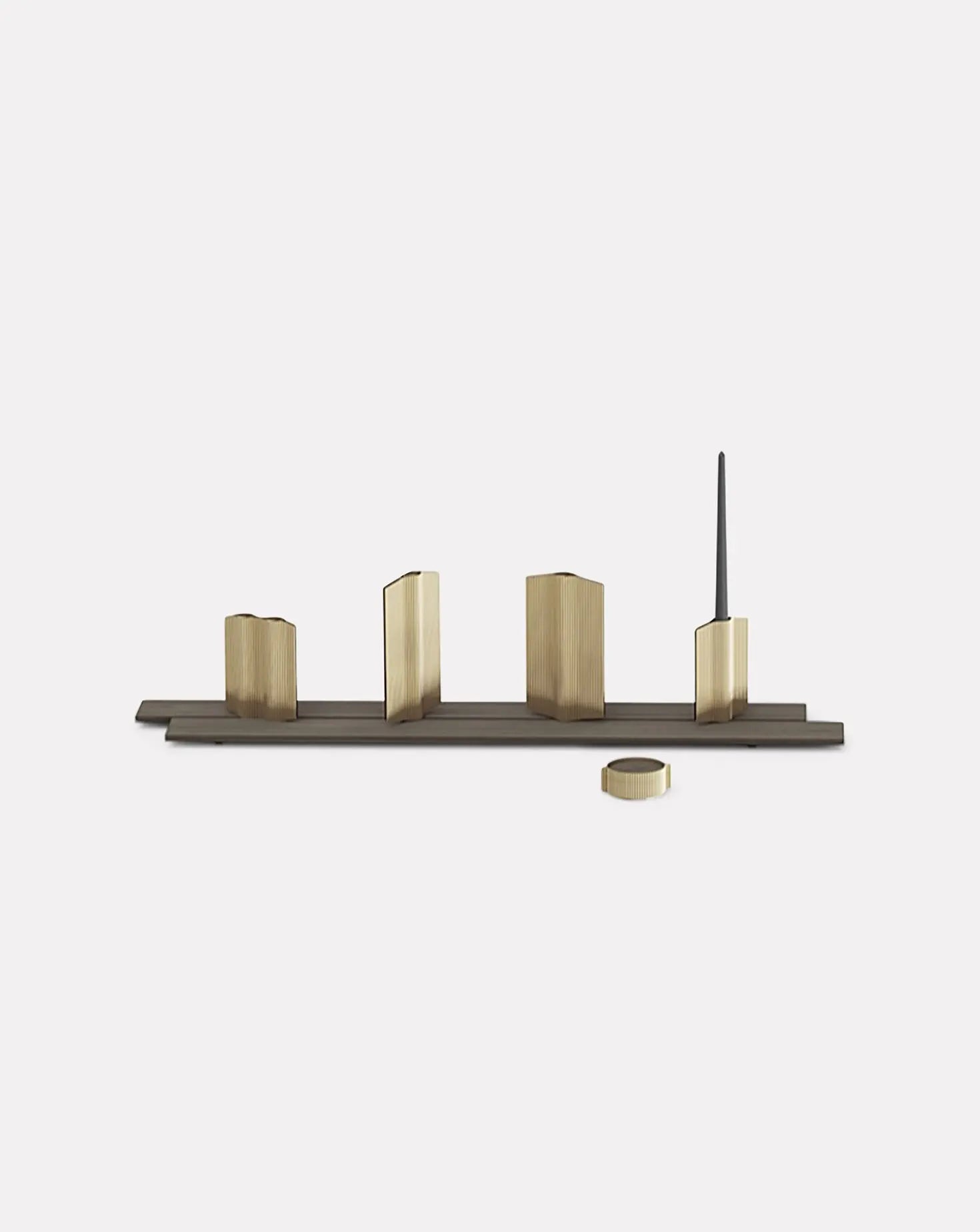 Noé Gold Low Candleholder Mireille