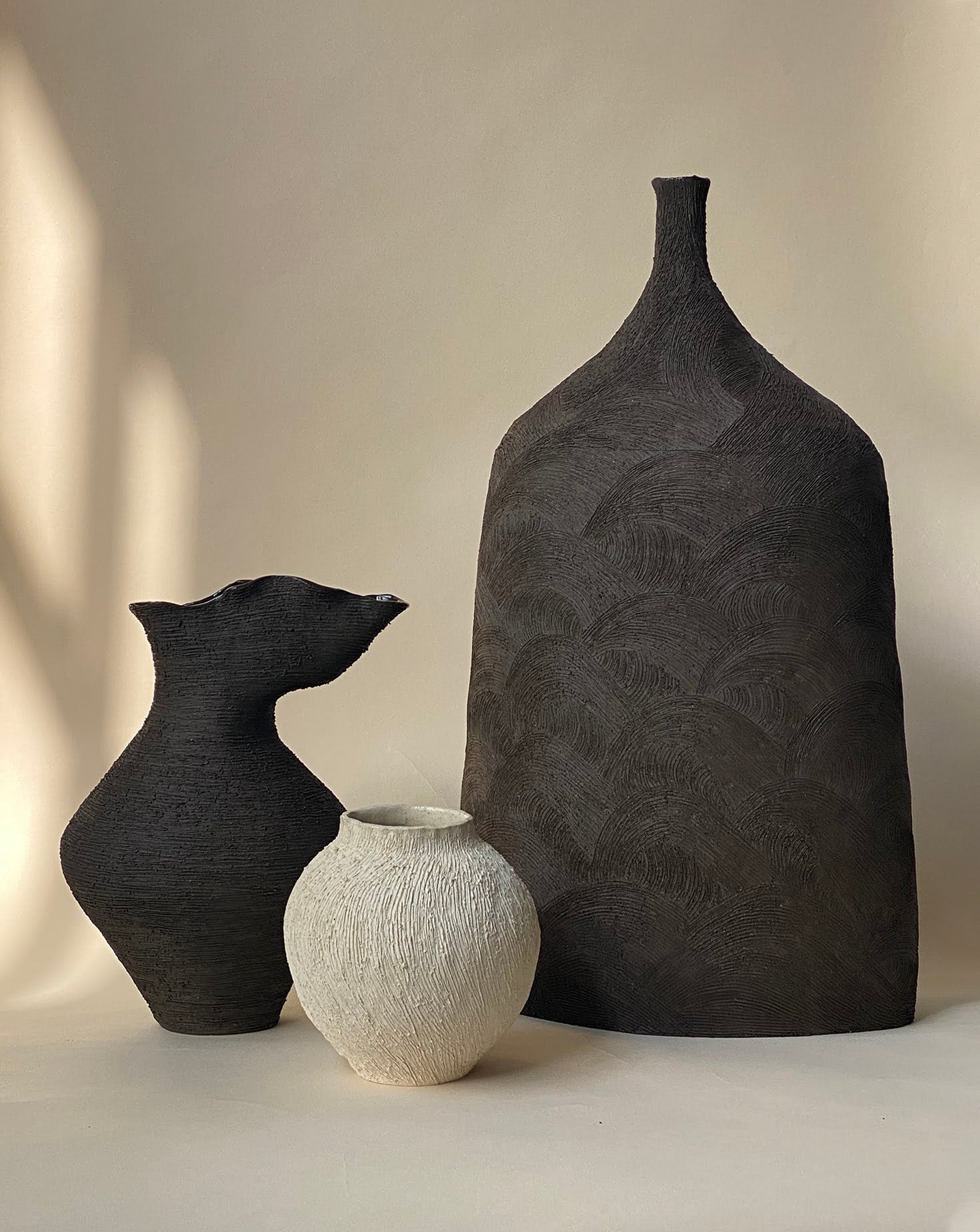 Noir Botoru Black Vase X Large