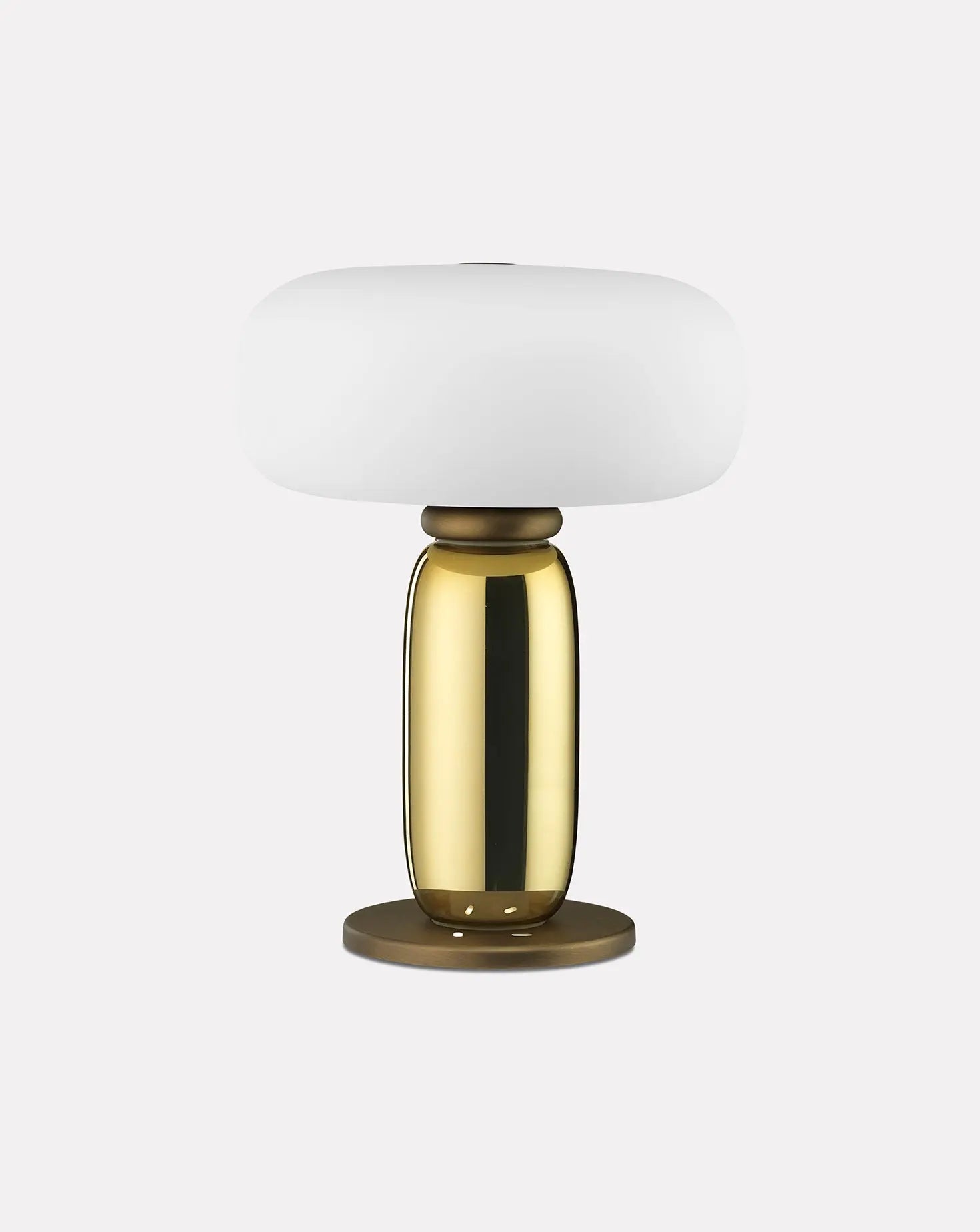 One on One Burnished Brass Table Lamp Ghidini 1961