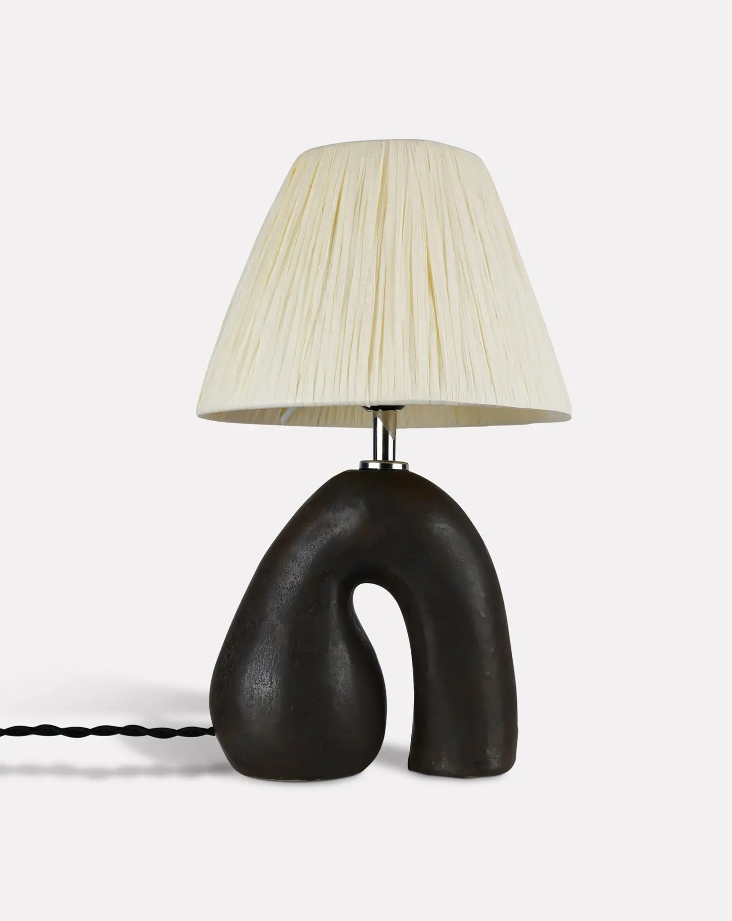 Large Opposee Black and Ivory Table Lamp Hannah Simpson Studio