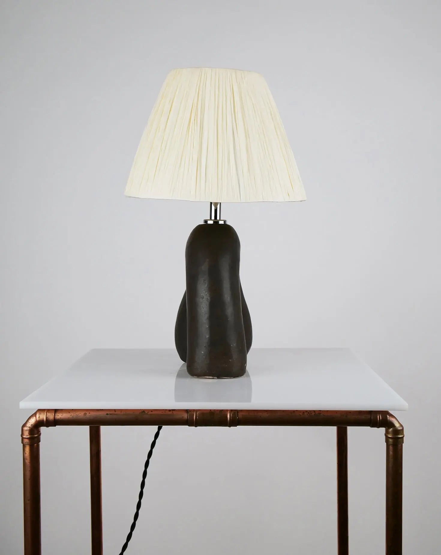 Large Opposee Black and Ivory Table Lamp Hannah Simpson Studio