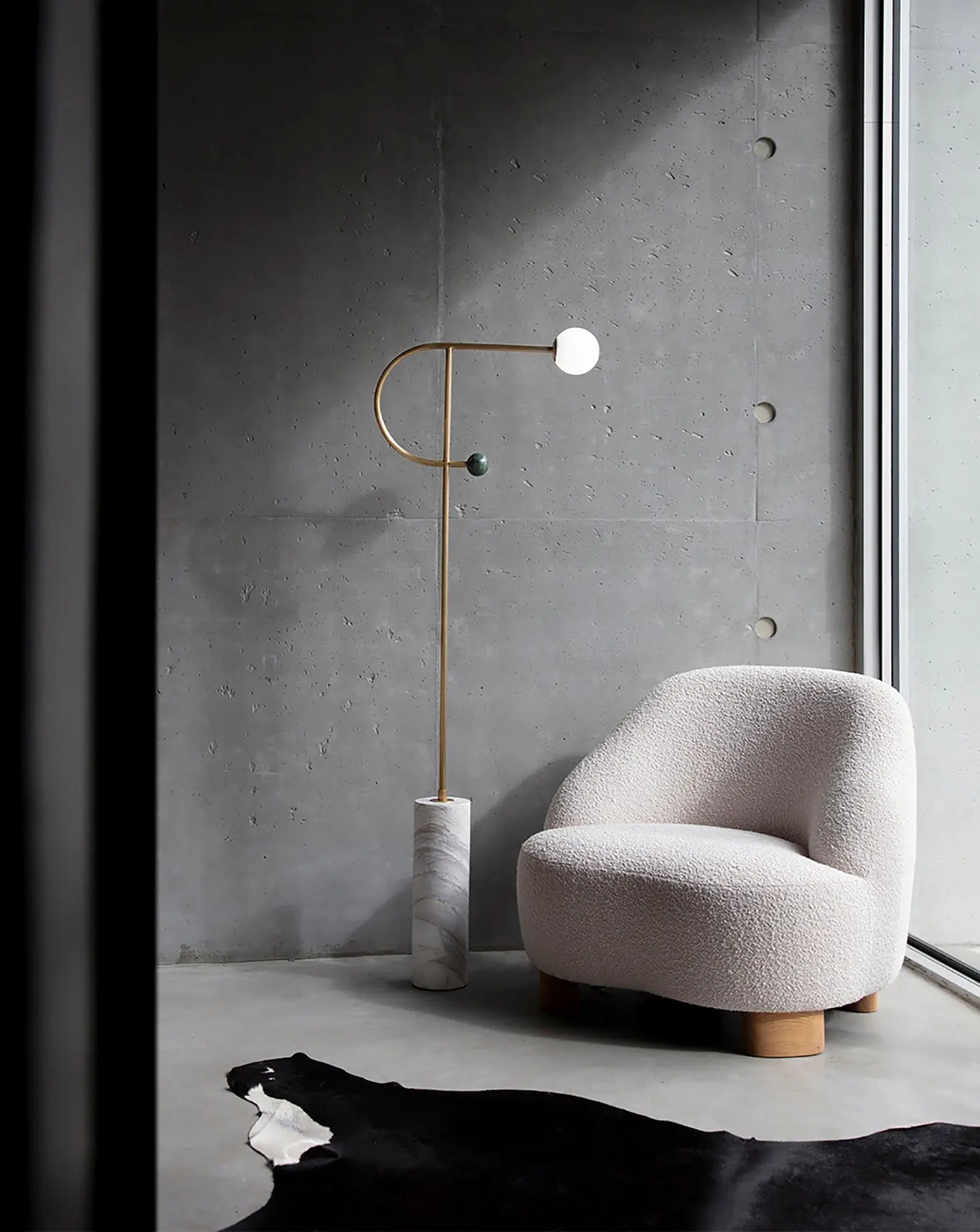 Orb 2 Floor Lamp Square In Circle