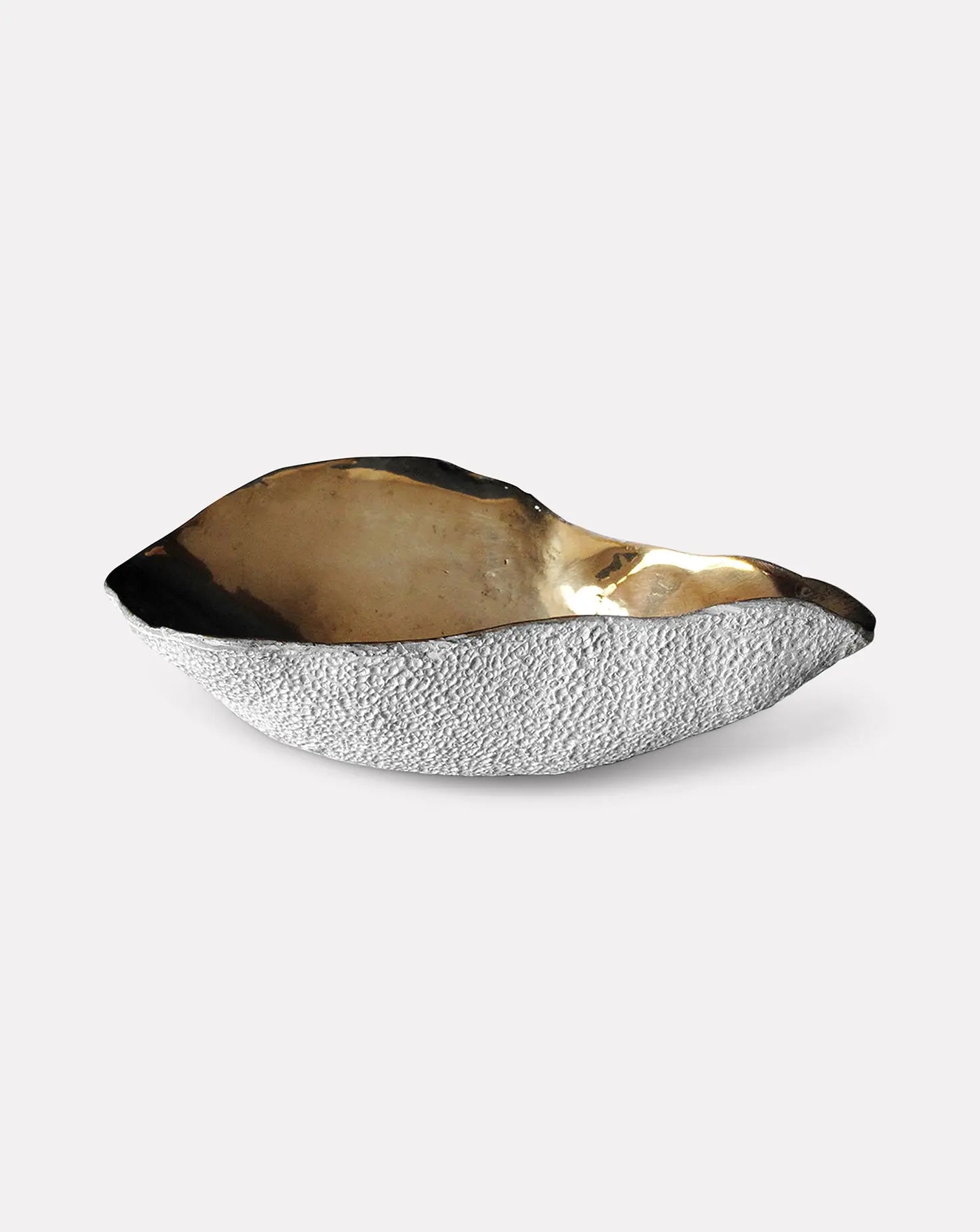 Oyster Solid Bronze and White Bowl Sarah Linda Forrer