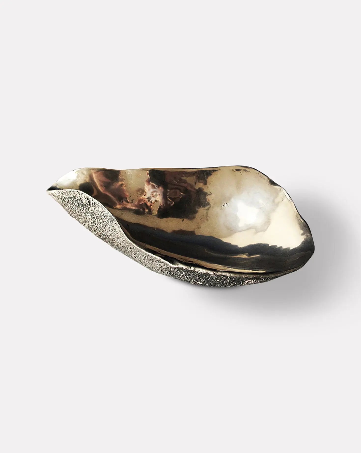 Oyster Solid Bronze and Gold Bowl Sarah Linda Forrer