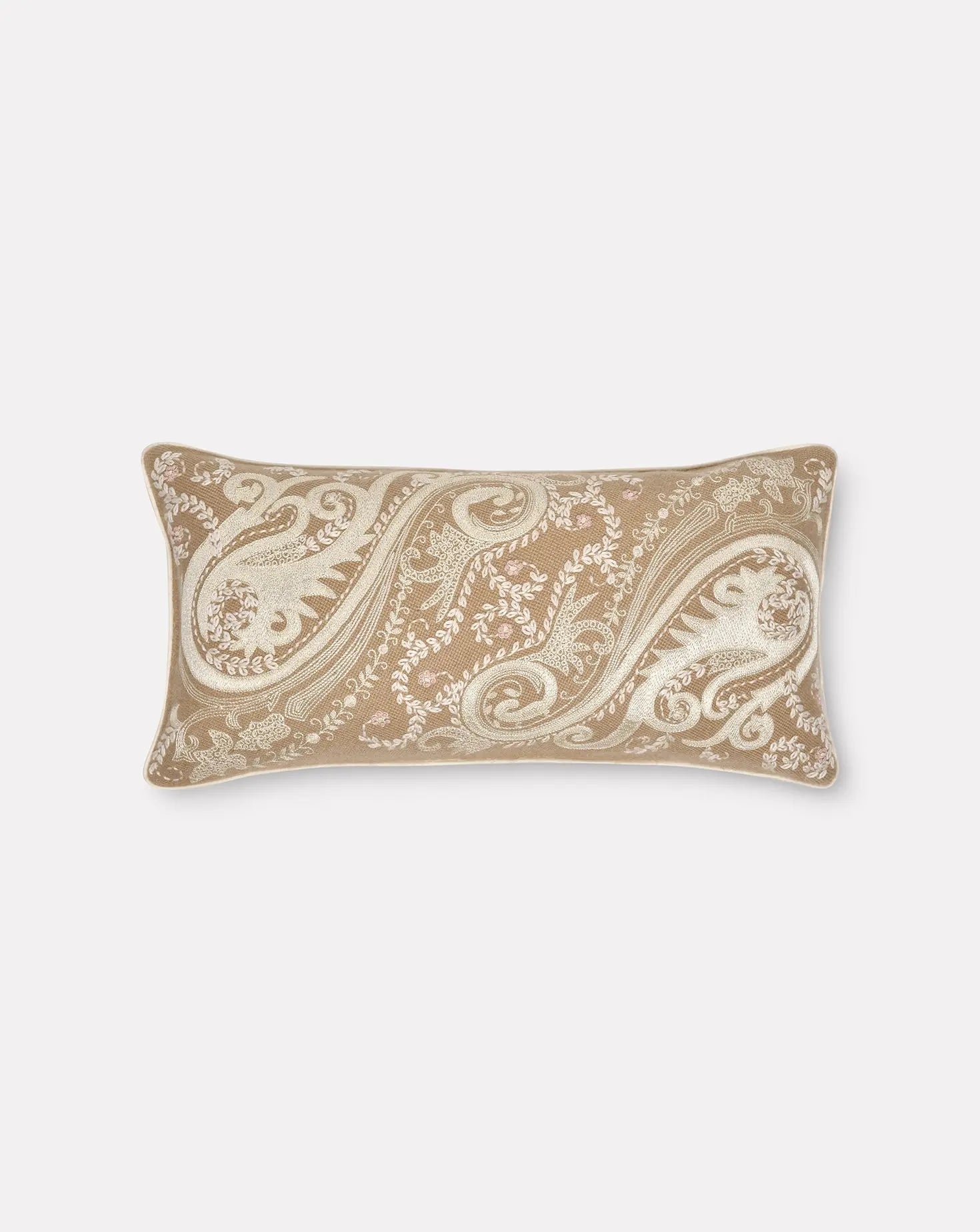 Paisley Rectangular Cashmere Cushion Janavi India