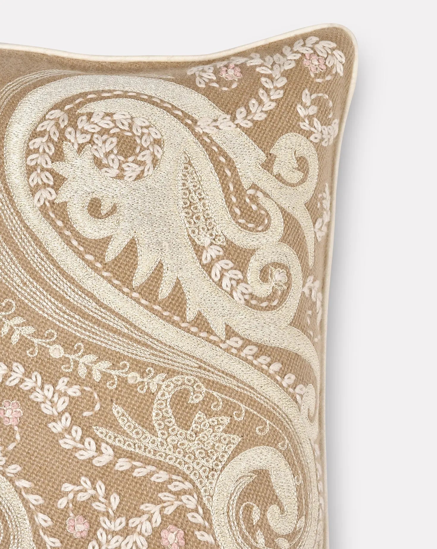 Paisley Rectangular Cashmere Cushion Janavi India