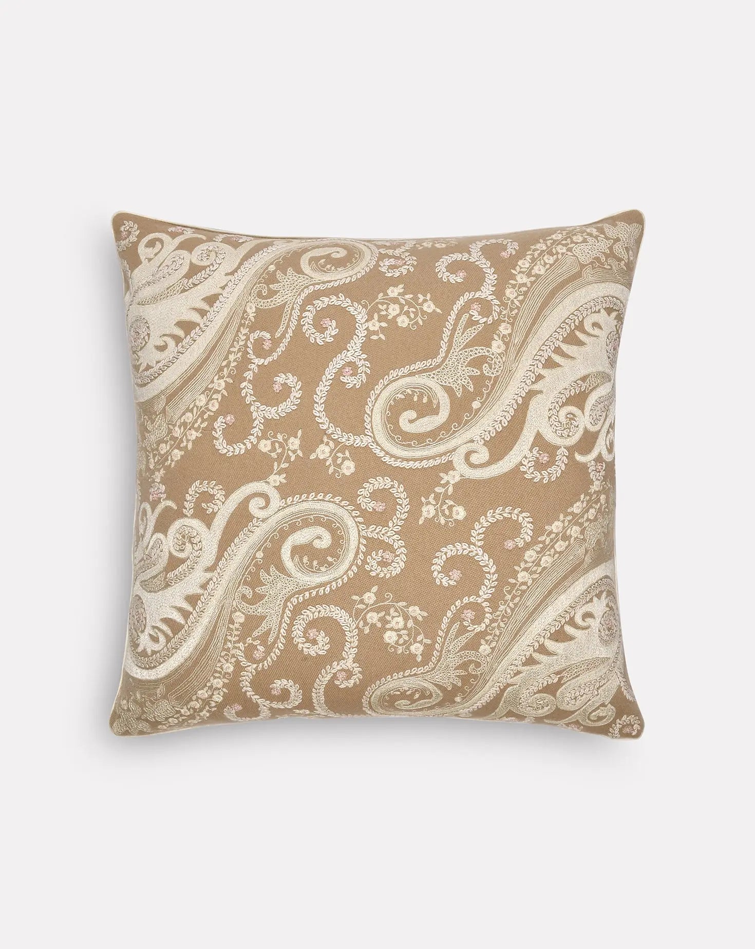 Paisley Square Cashmere Cushion Janavi India