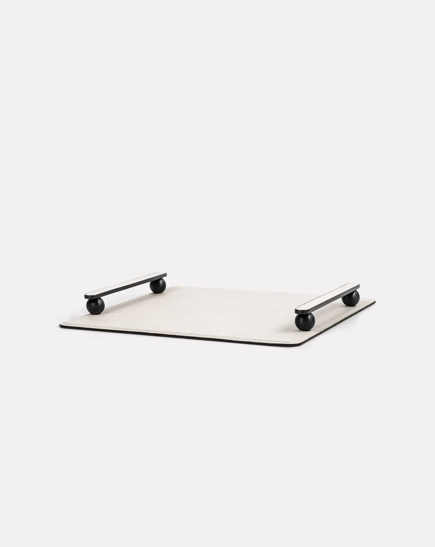 Pamphili Beige Leather Tray Pinetti