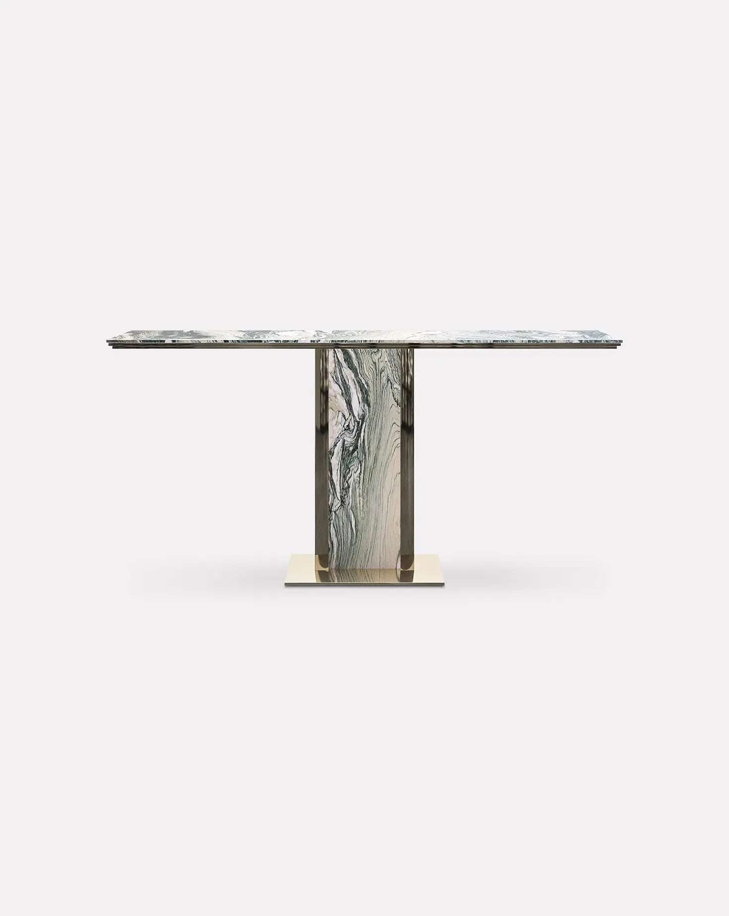 Afon Cipollino Verde Marble Console Table L'Eccesso