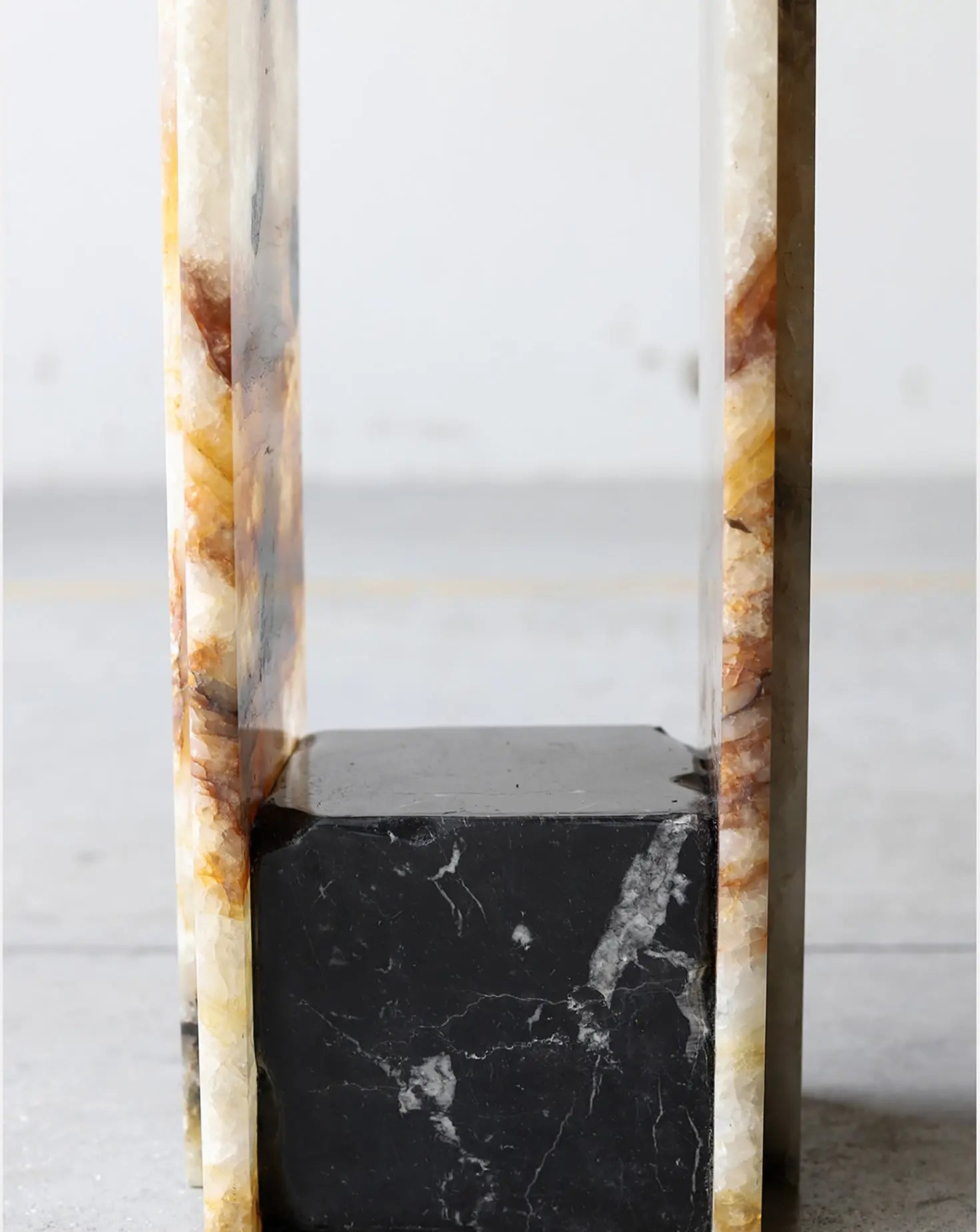 Patagoni Marble Console Table Tall Stone Stackers