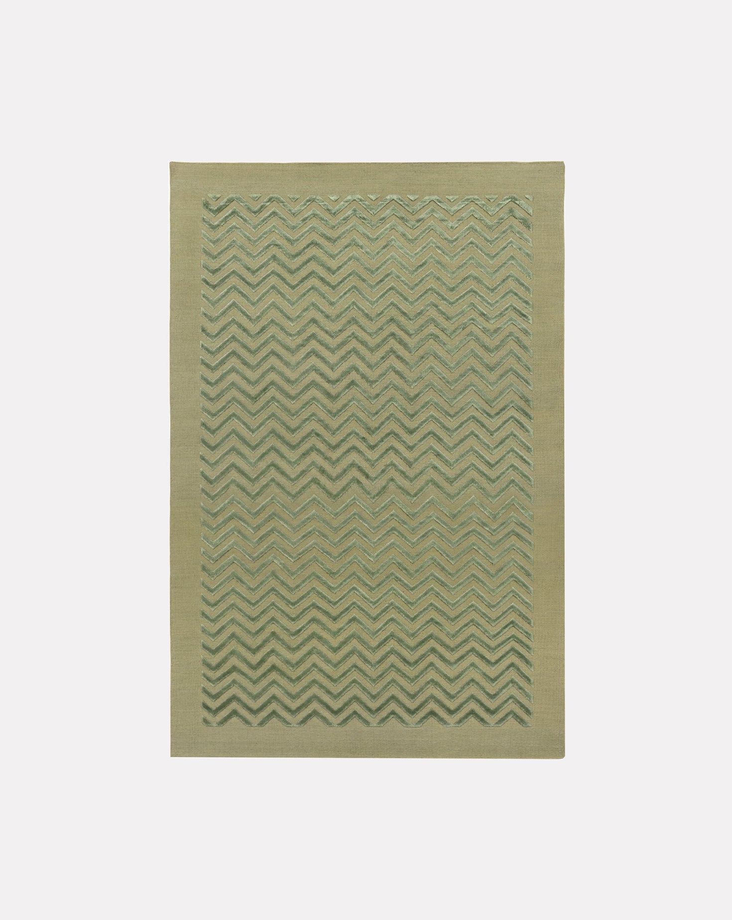 Penta Chevron Pale Jade Rug Vanderhurd