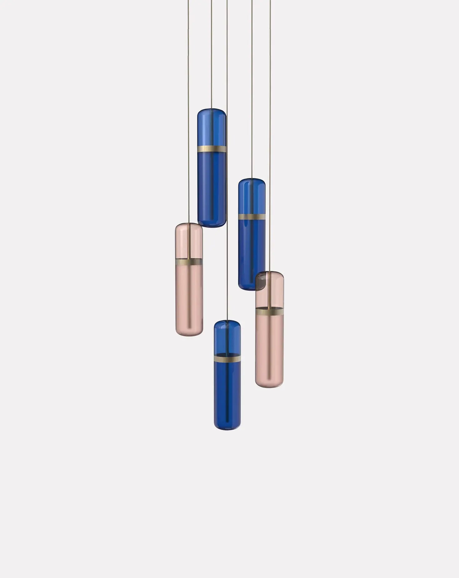 Pill Pink and Blue Cluster Pendant Empty State