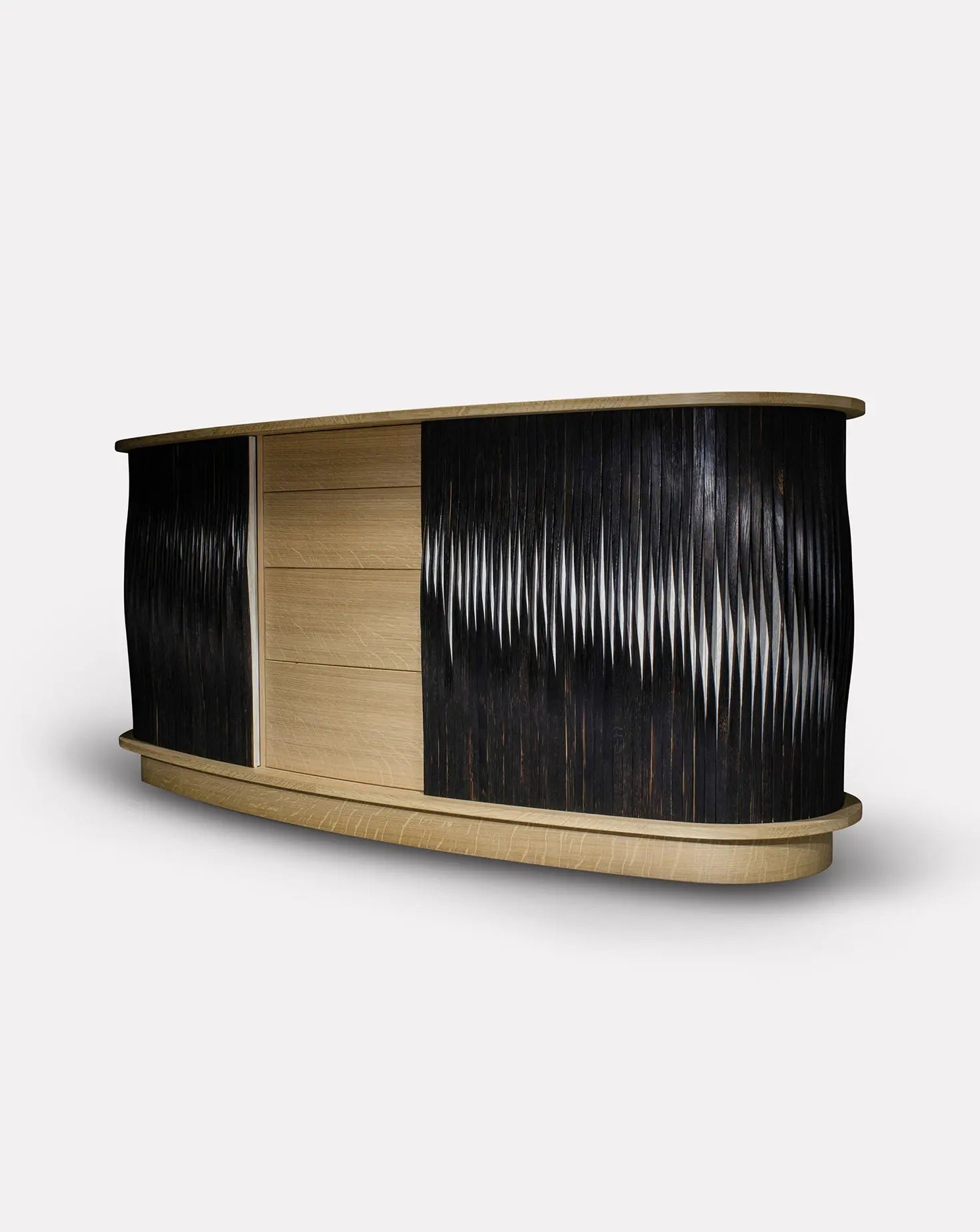 Pleat Oak Sideboard Jan Waterston