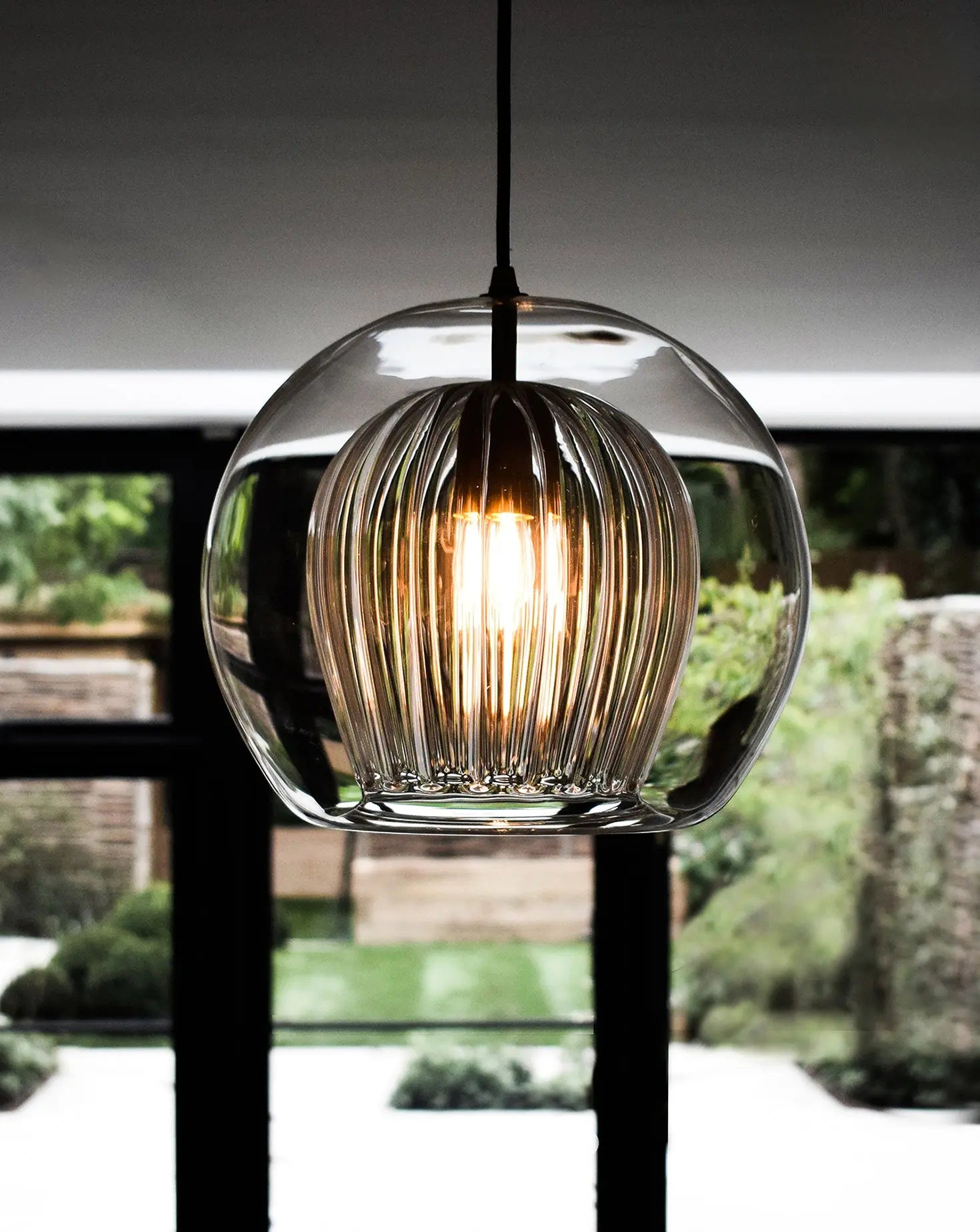 Pleated Crystal Pendant Marc Wood