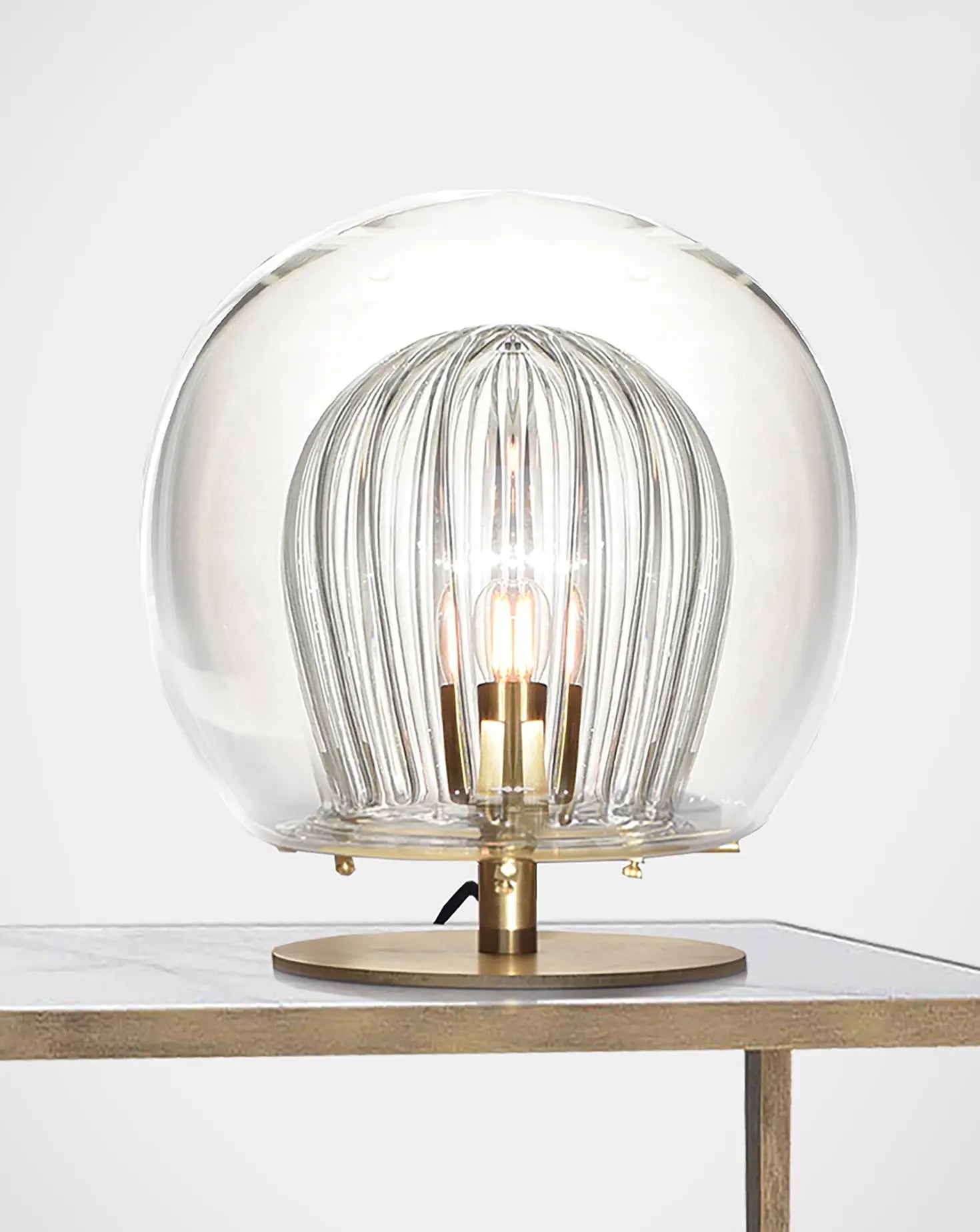 Pleated Crystal Table Lamp Marc Wood