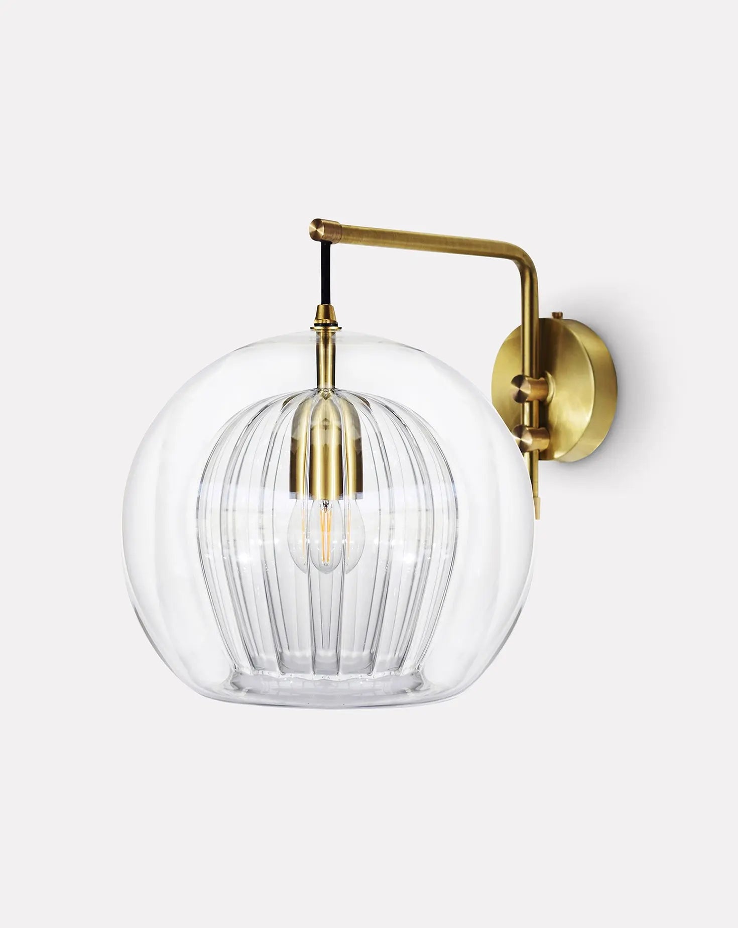 Pleated Crystal Wall Light Marc Wood