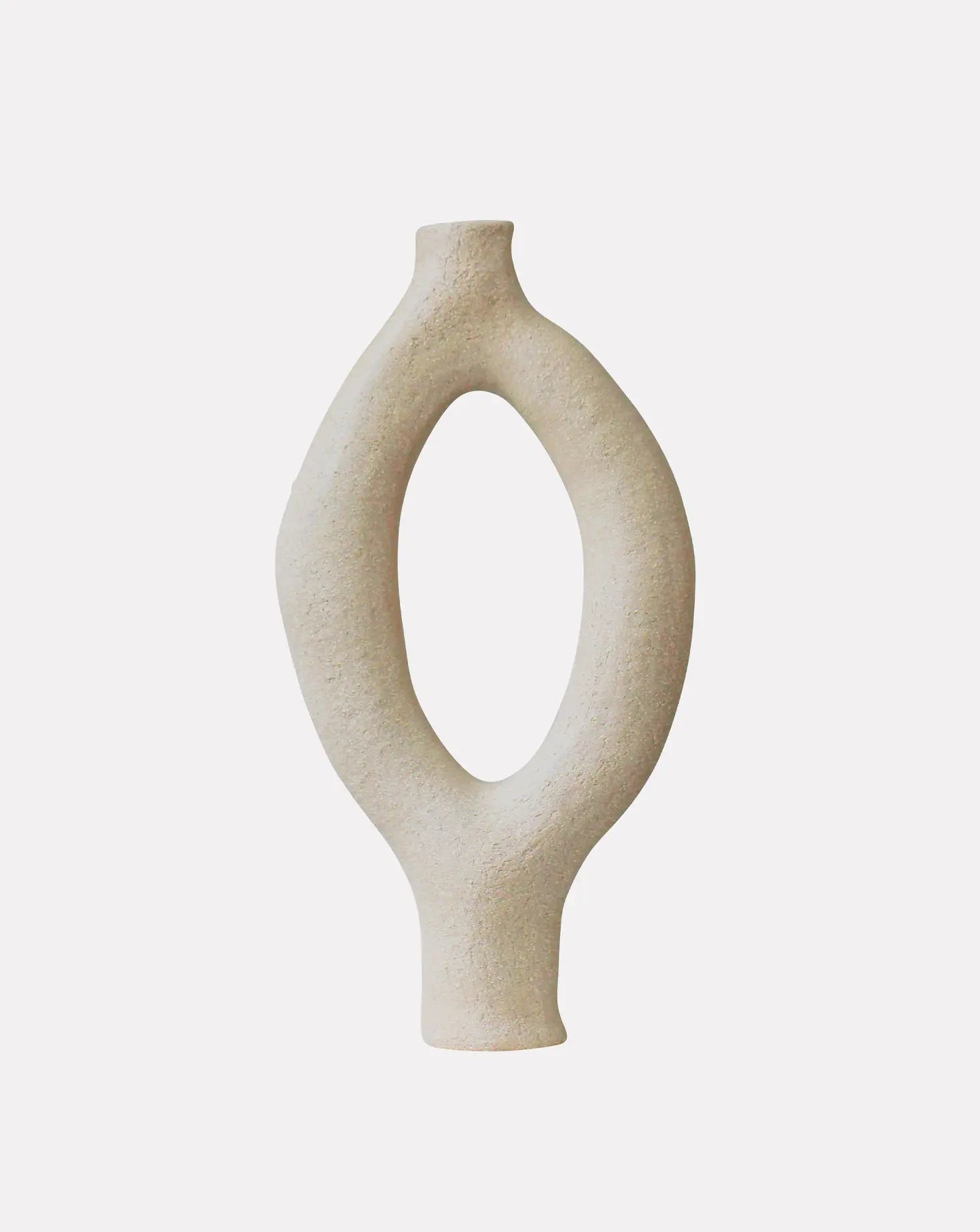 Pleomorph Cream Single Stem Vase Large Abid Javed