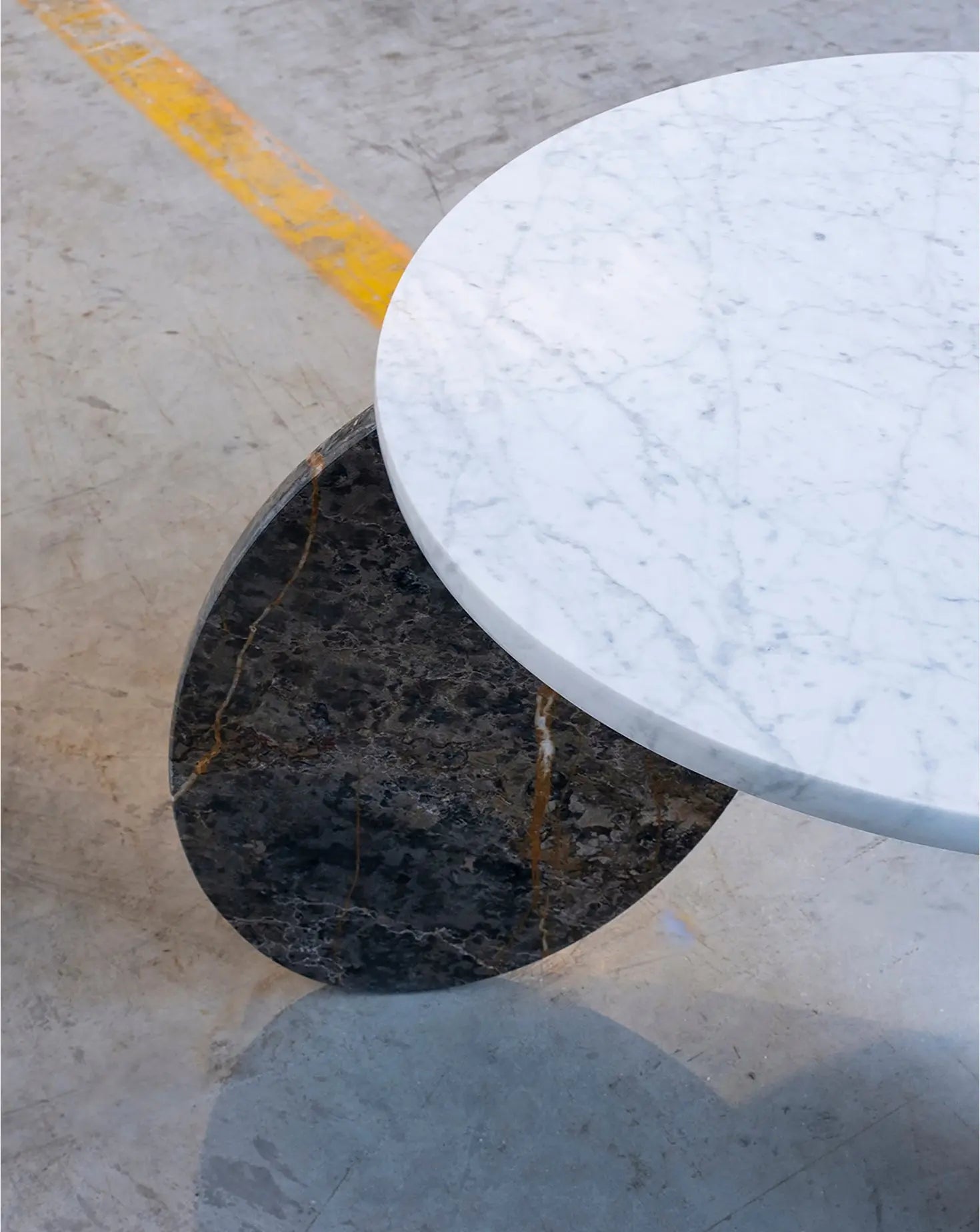 Port Laurent and Carrara Marble Coffee Table Stone Stackers