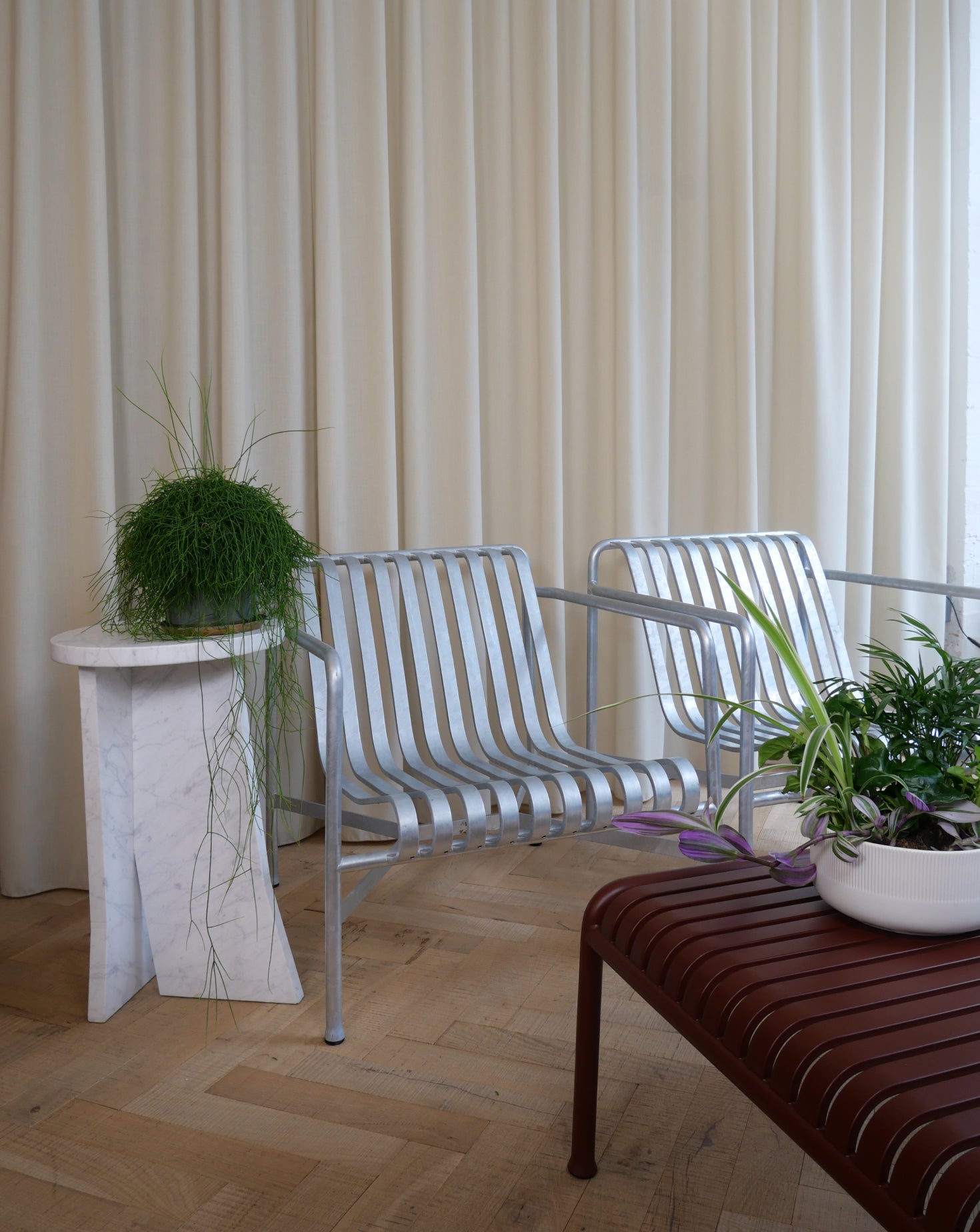 Precarious Marble Side Table