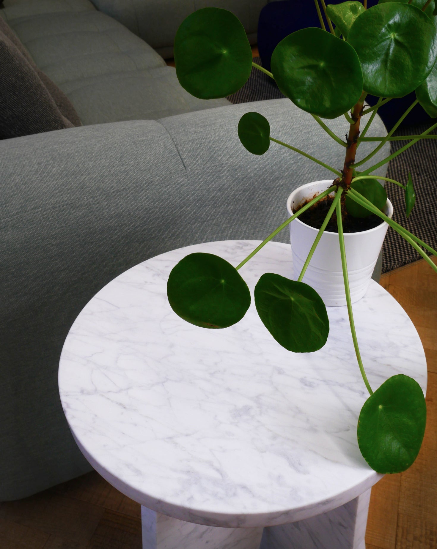 Precarious Marble Side Table