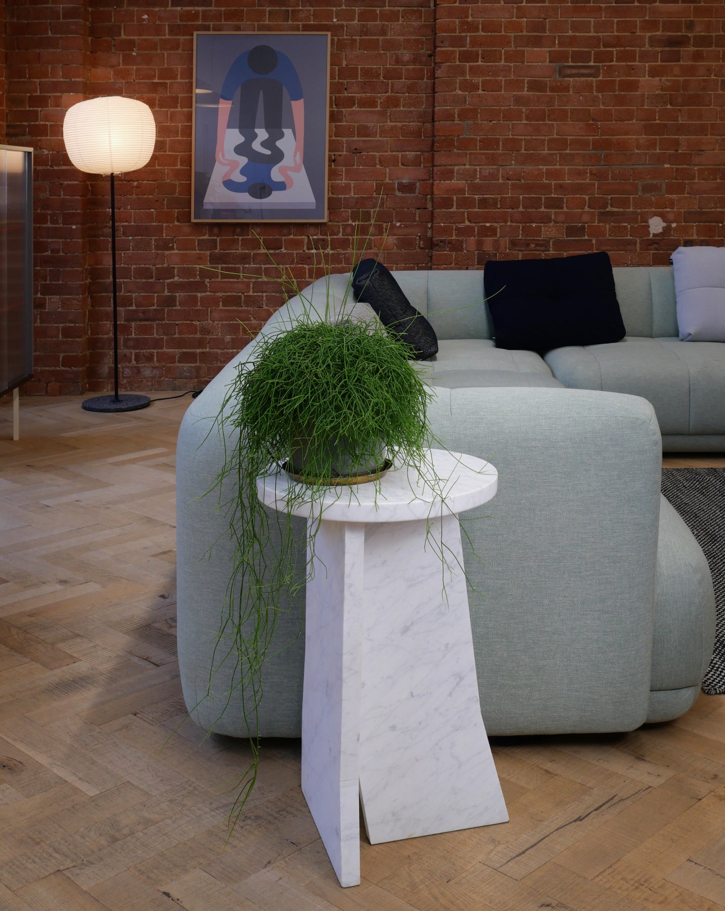 Precarious Marble Side Table