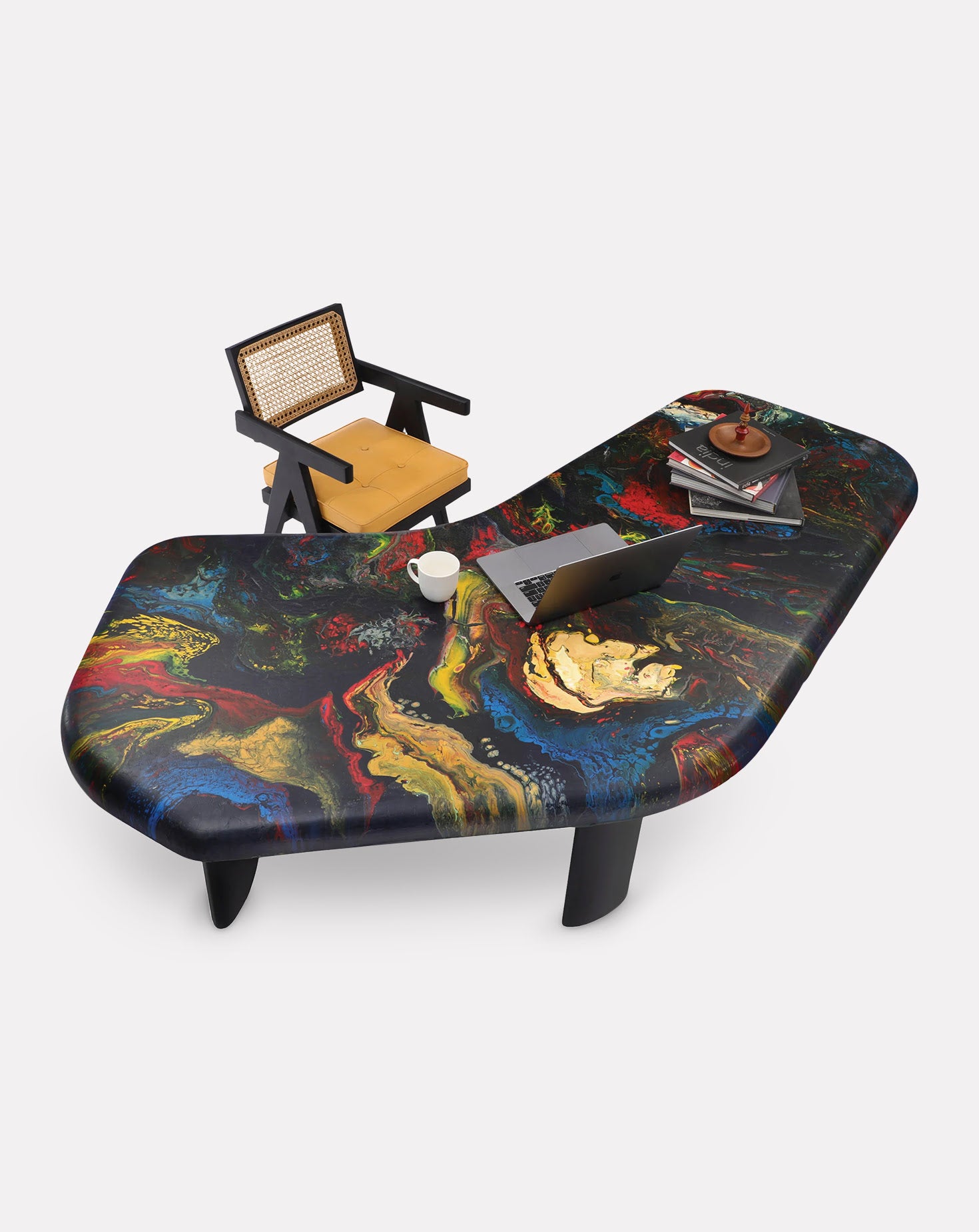 Rangeela Solid Oak Wood Desk Table