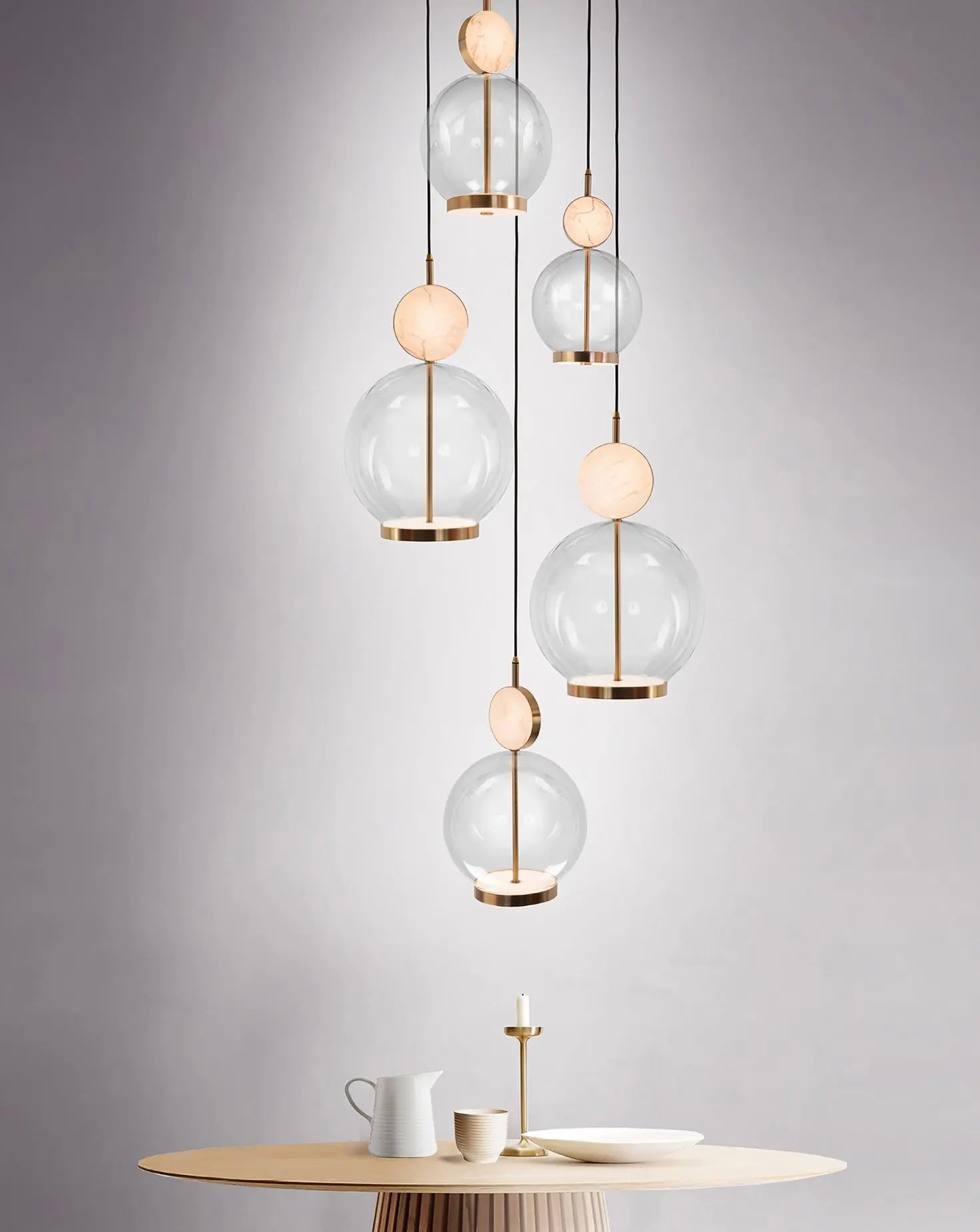 Rosa 5 Cluster Pendant Marc Wood