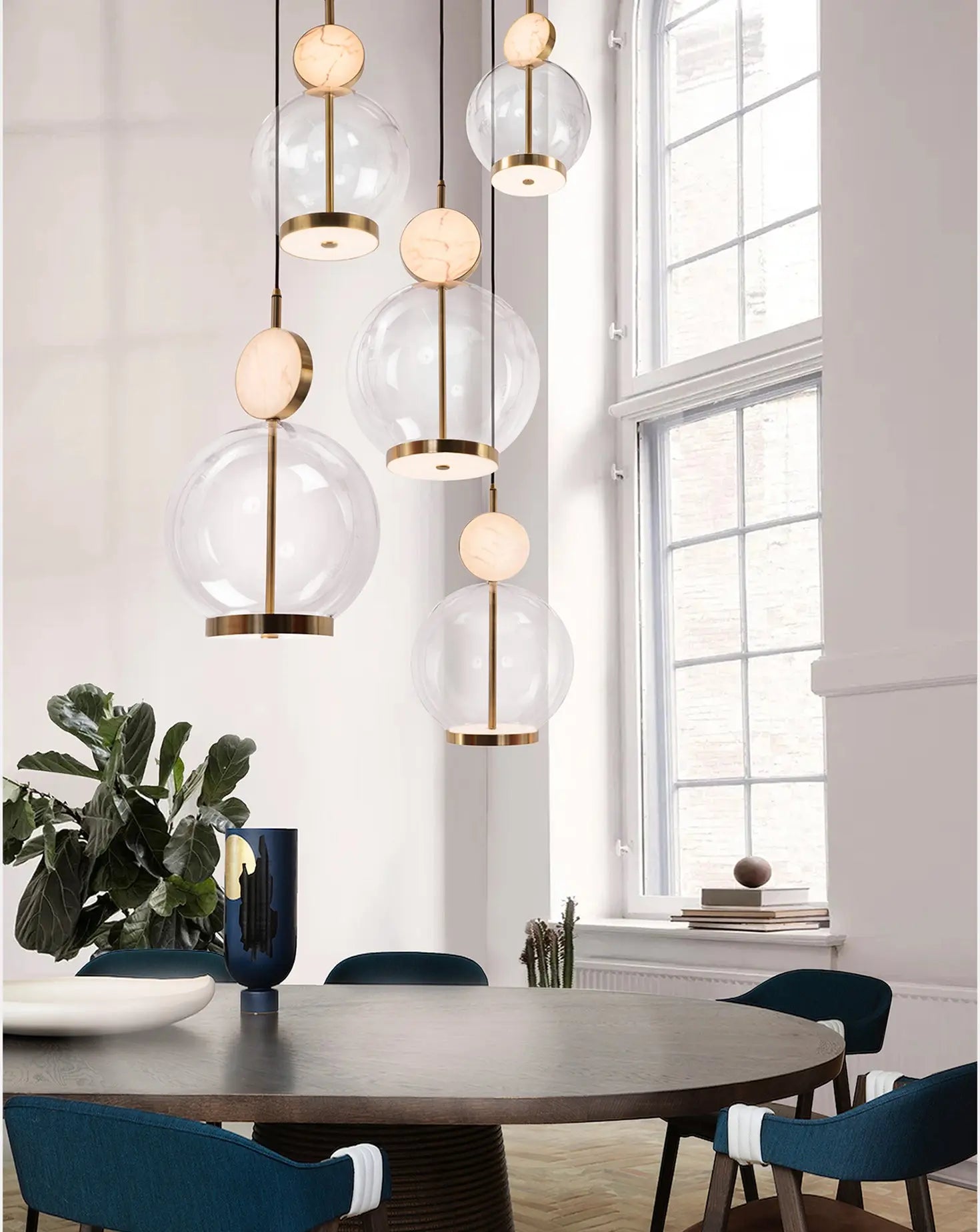 Rosa 5 Cluster Pendant Marc Wood