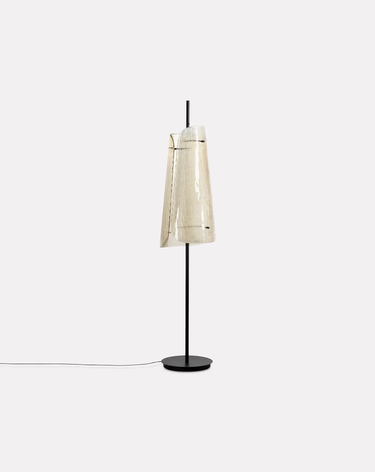 Sebastian Herkner Bent Smokey Grey Floor Lamp Pulpo