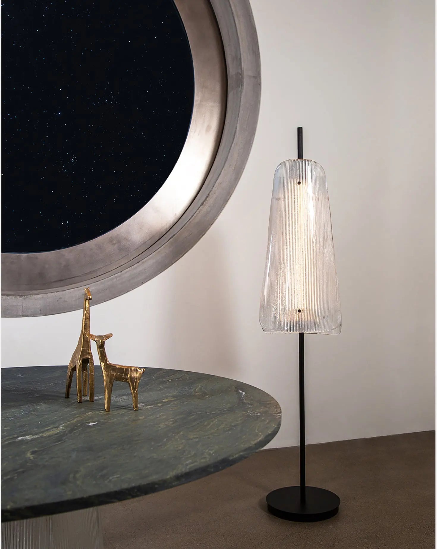 Sebastian Herkner Bent Transparent Floor Lamp Pulpo