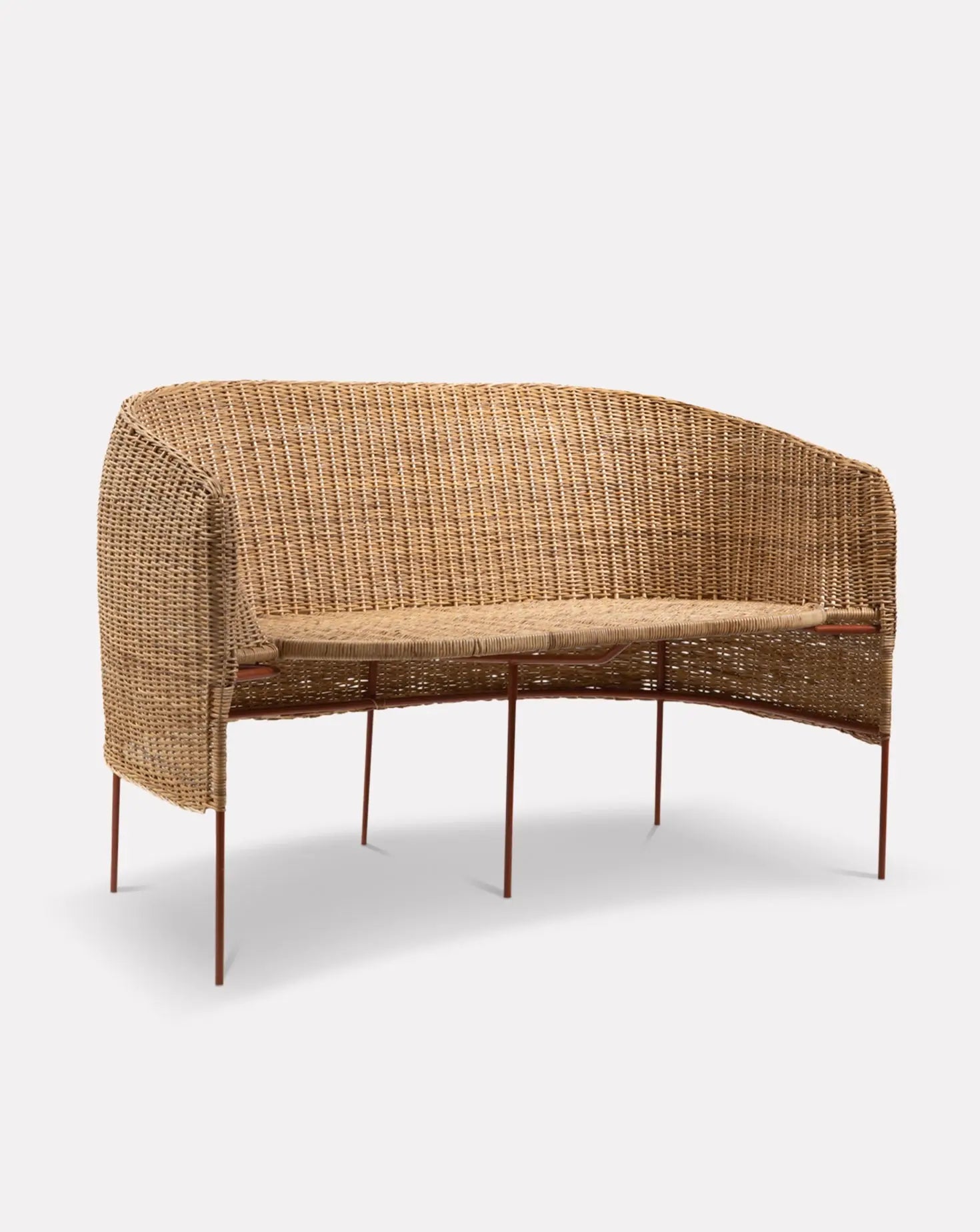 Sebastian Herkner Caribe Natural 2 Seater Bench Ames Living