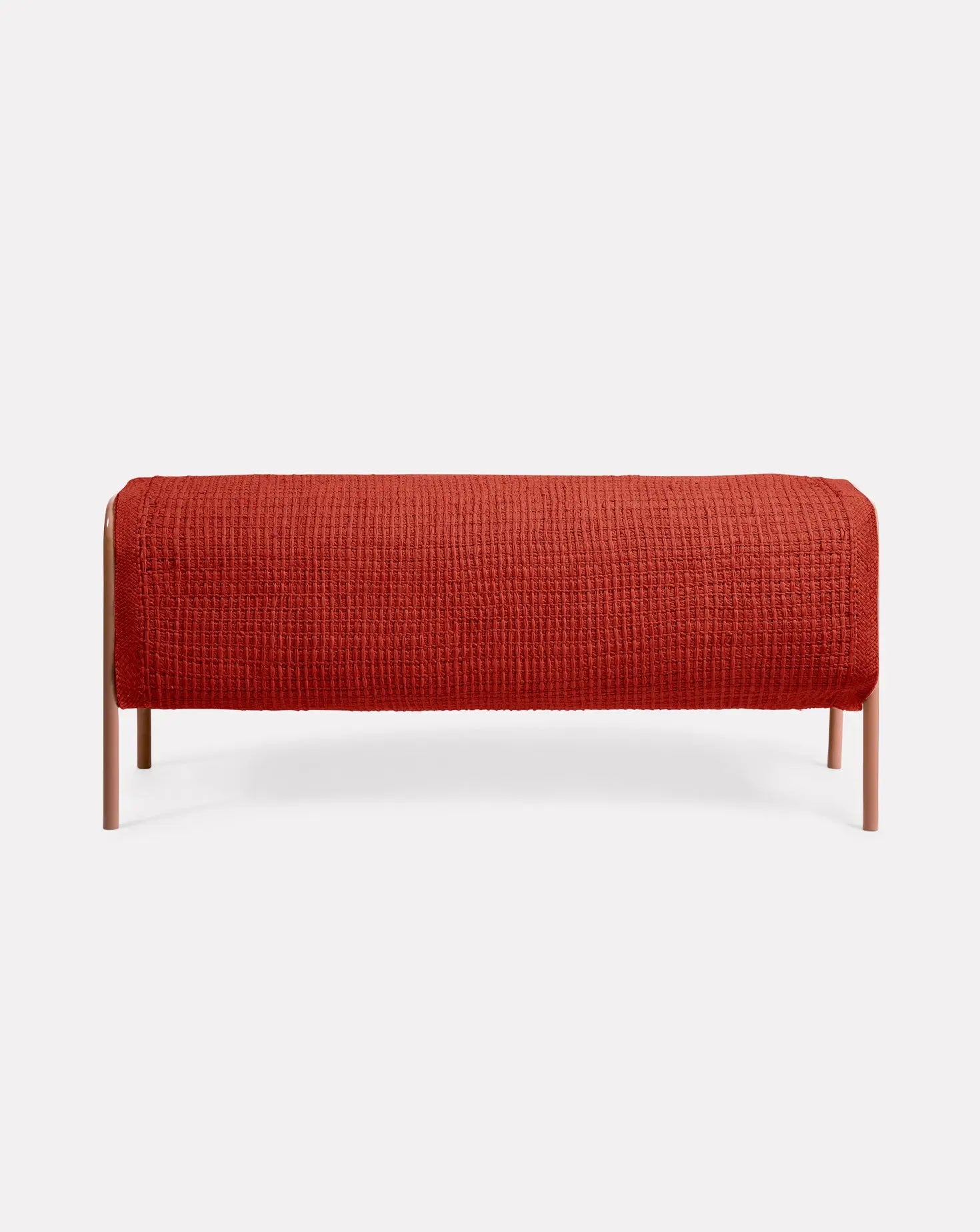 Pauline Deltour Mecato Terracotta and Pink Bench Ames Living