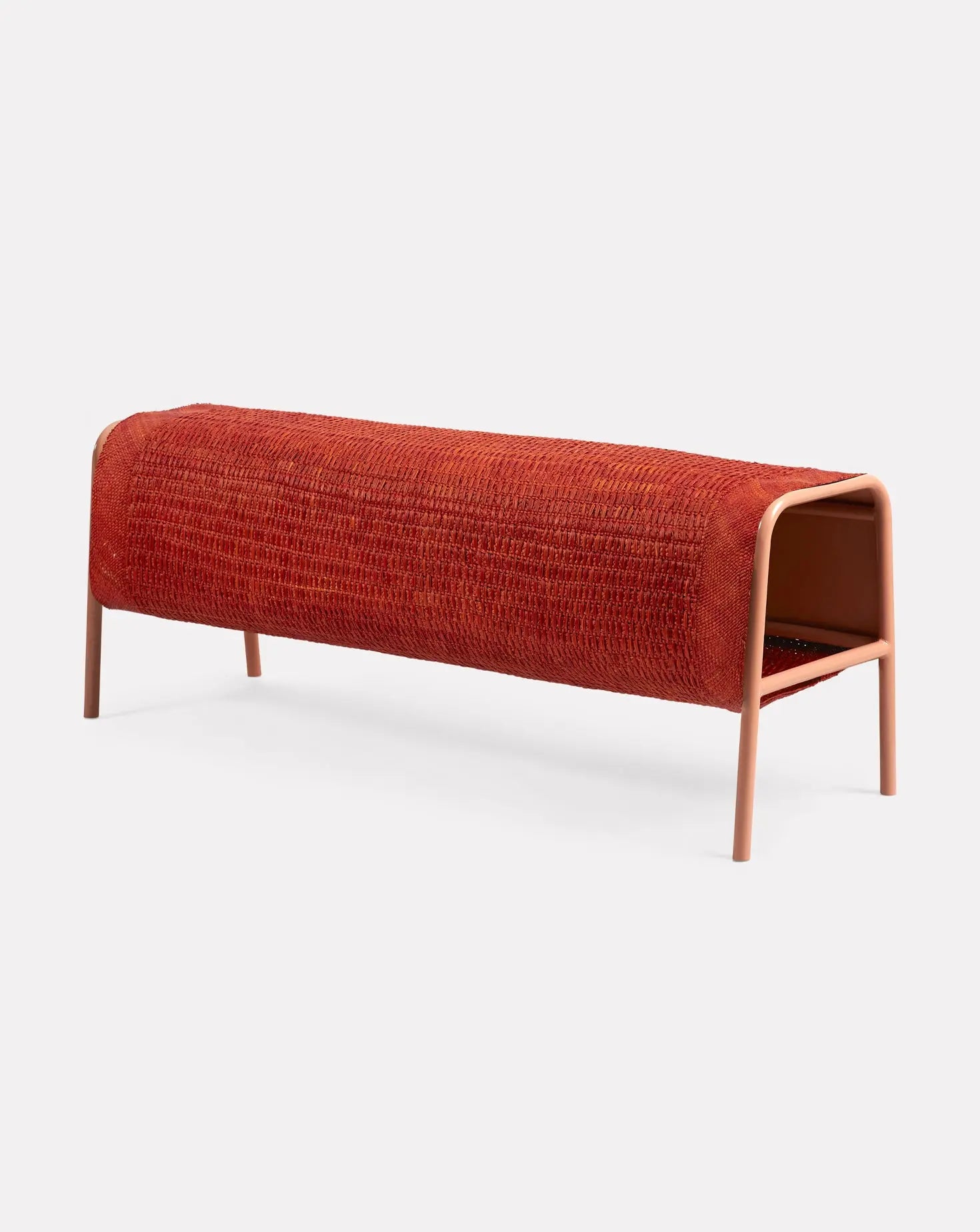 Pauline Deltour Mecato Terracotta and Pink Bench Ames Living