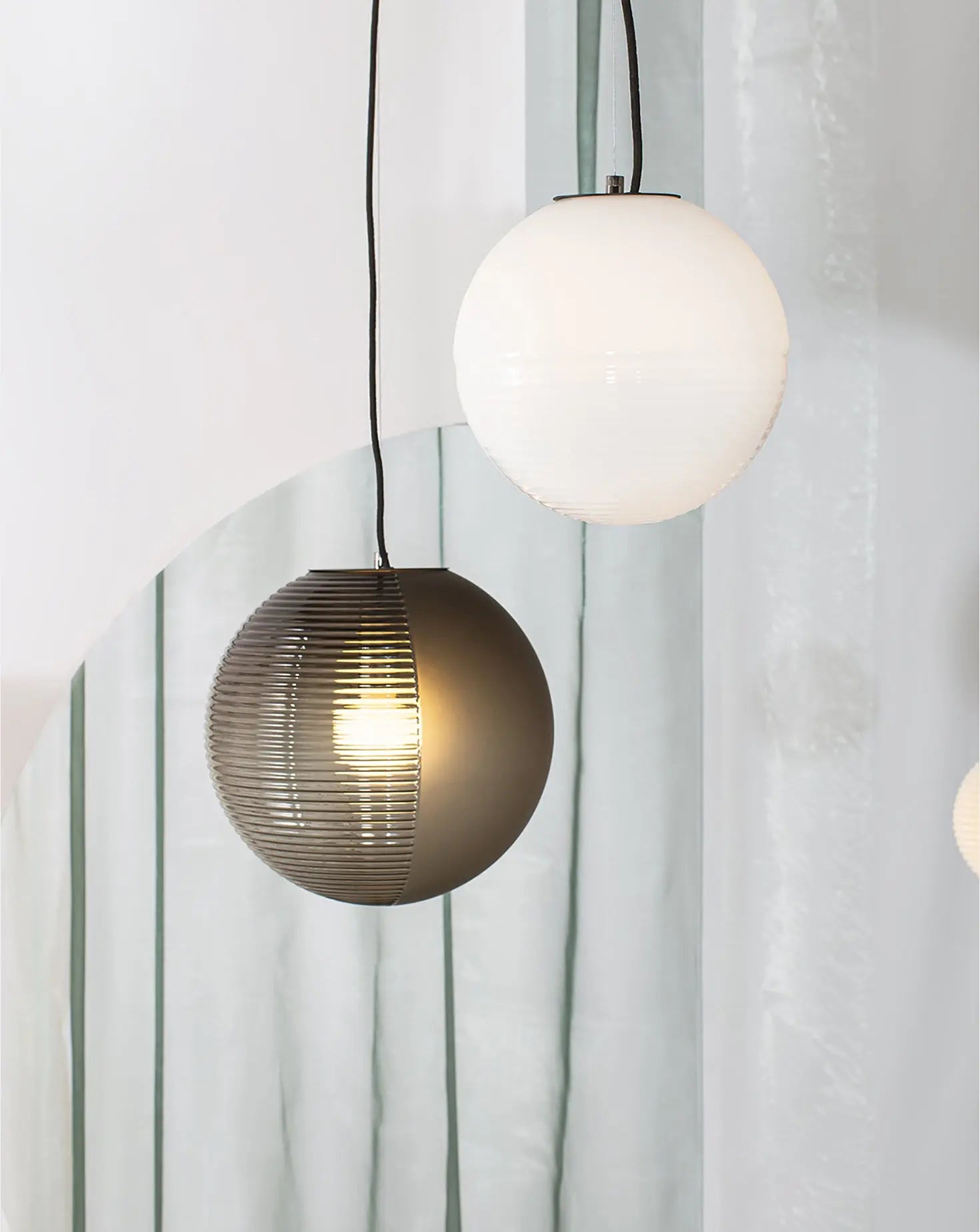 Sebastian Herkner Stellar Smokey Grey Pendant Pulpo