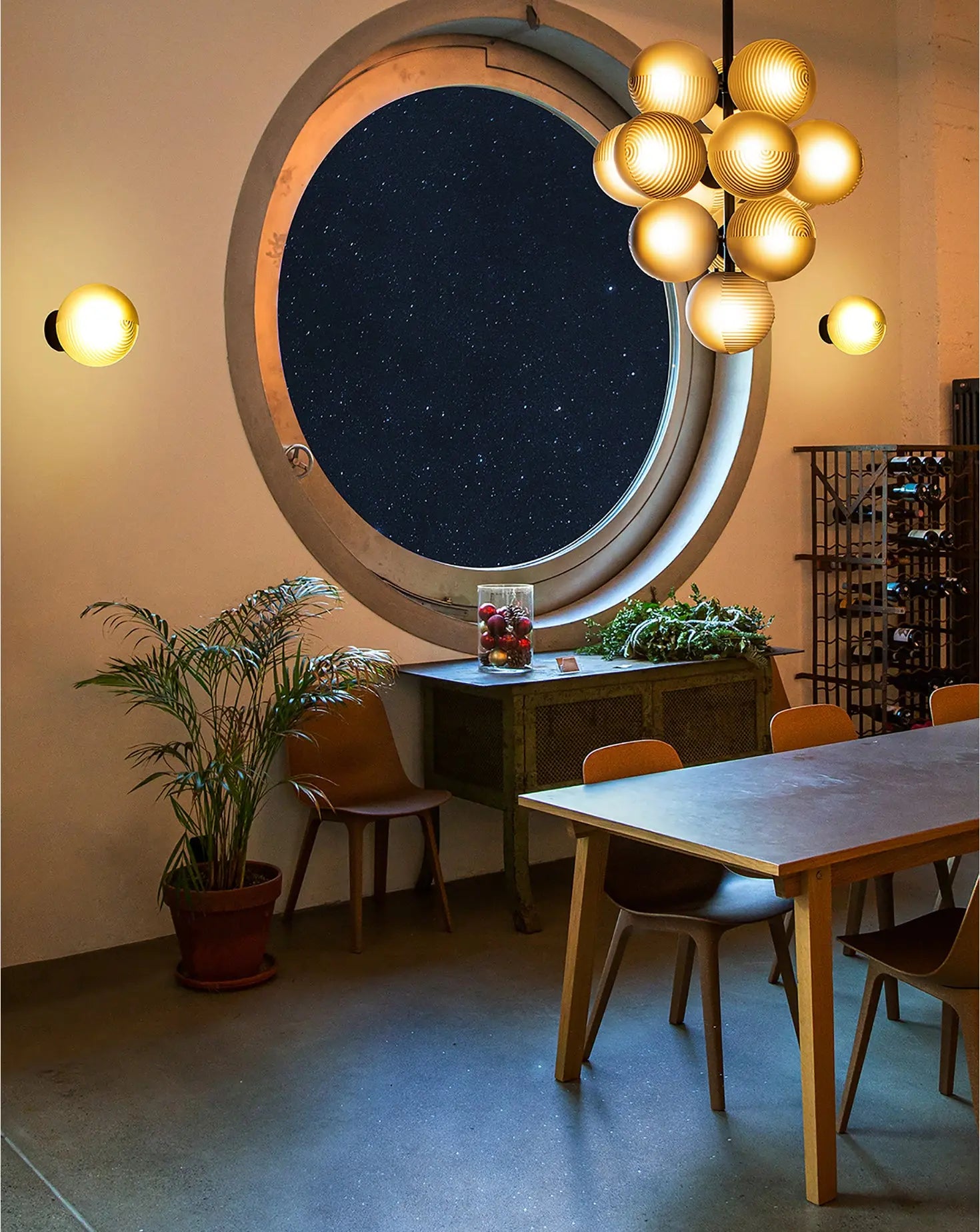 Sebastian Herkner Stellar Smokey Grey Wall Lamp Pulpo