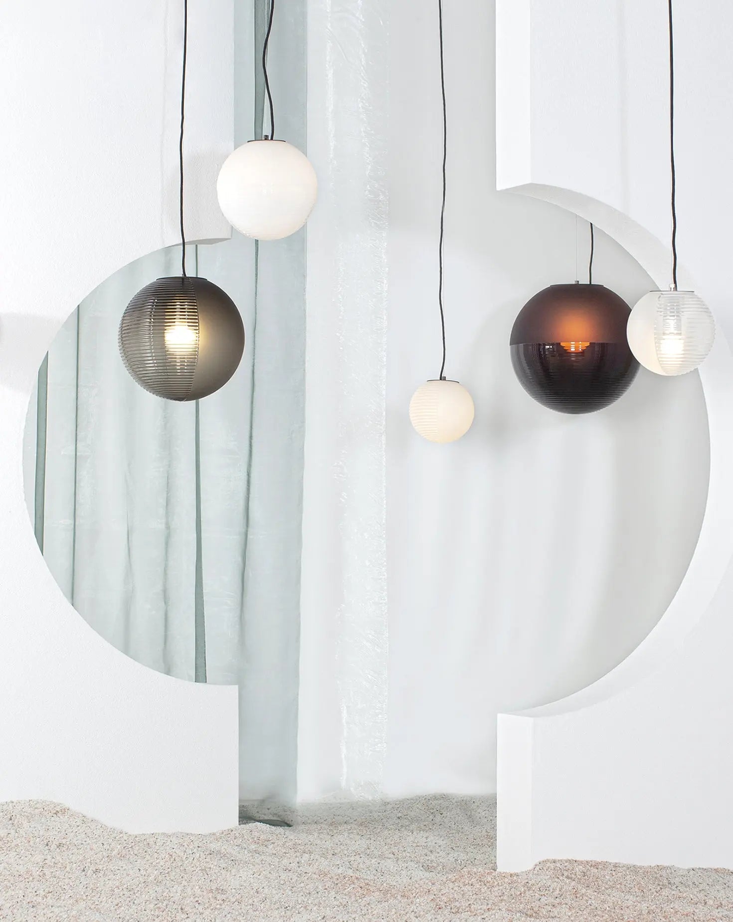 Sebastian Herkner Stellar Smokey Grey Wall Lamp Pulpo