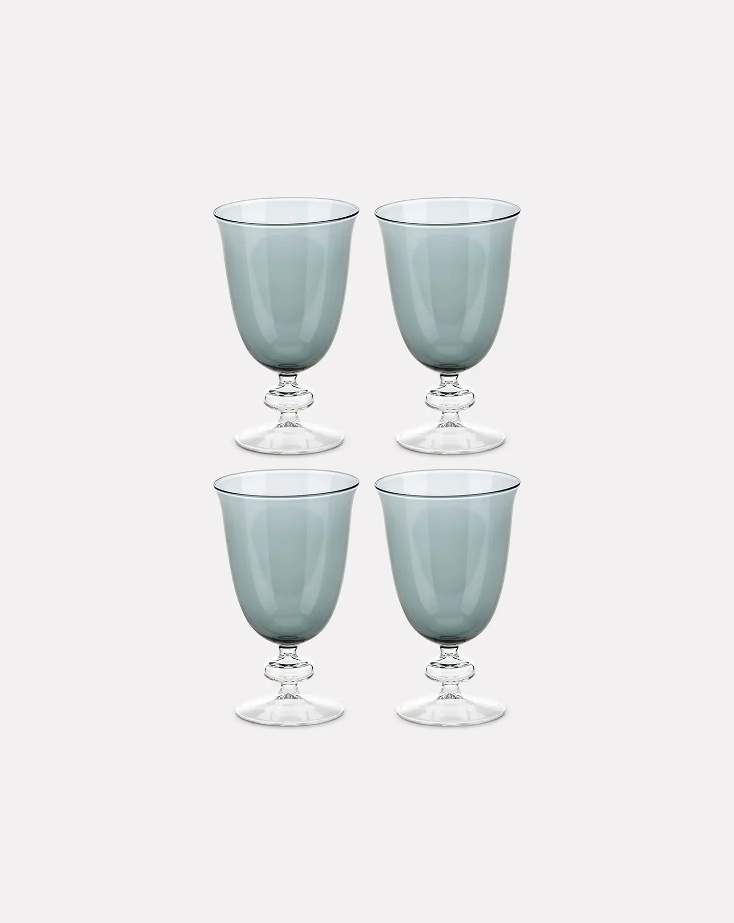 Set of 4 Firenze Grey Wine Glasses Casarialto