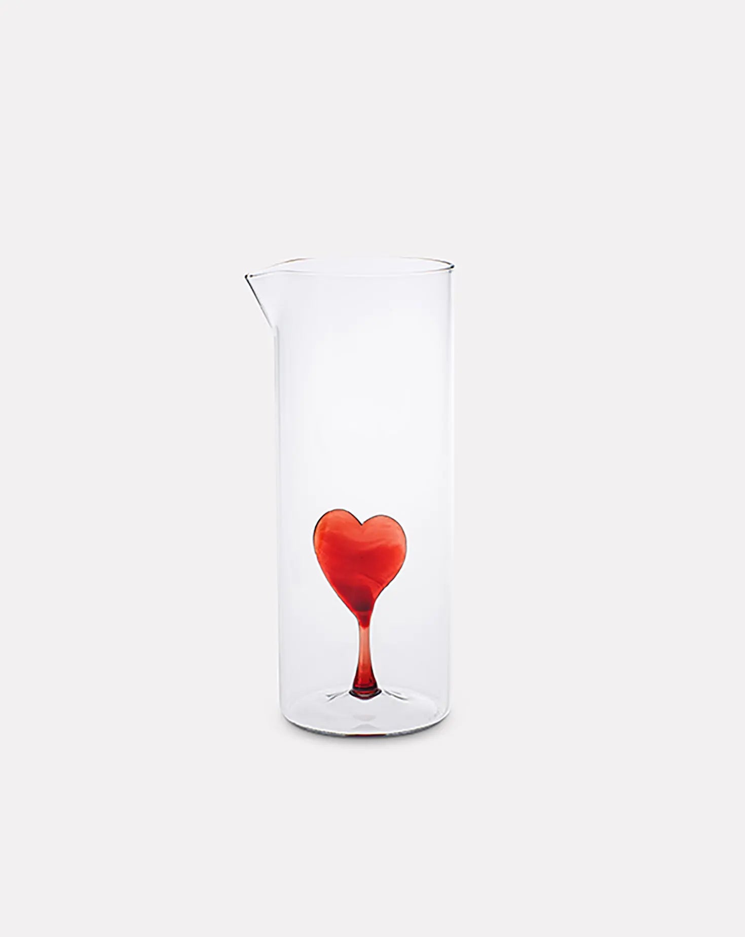 Set of 4 Heart Glasses and Jug Casarialto