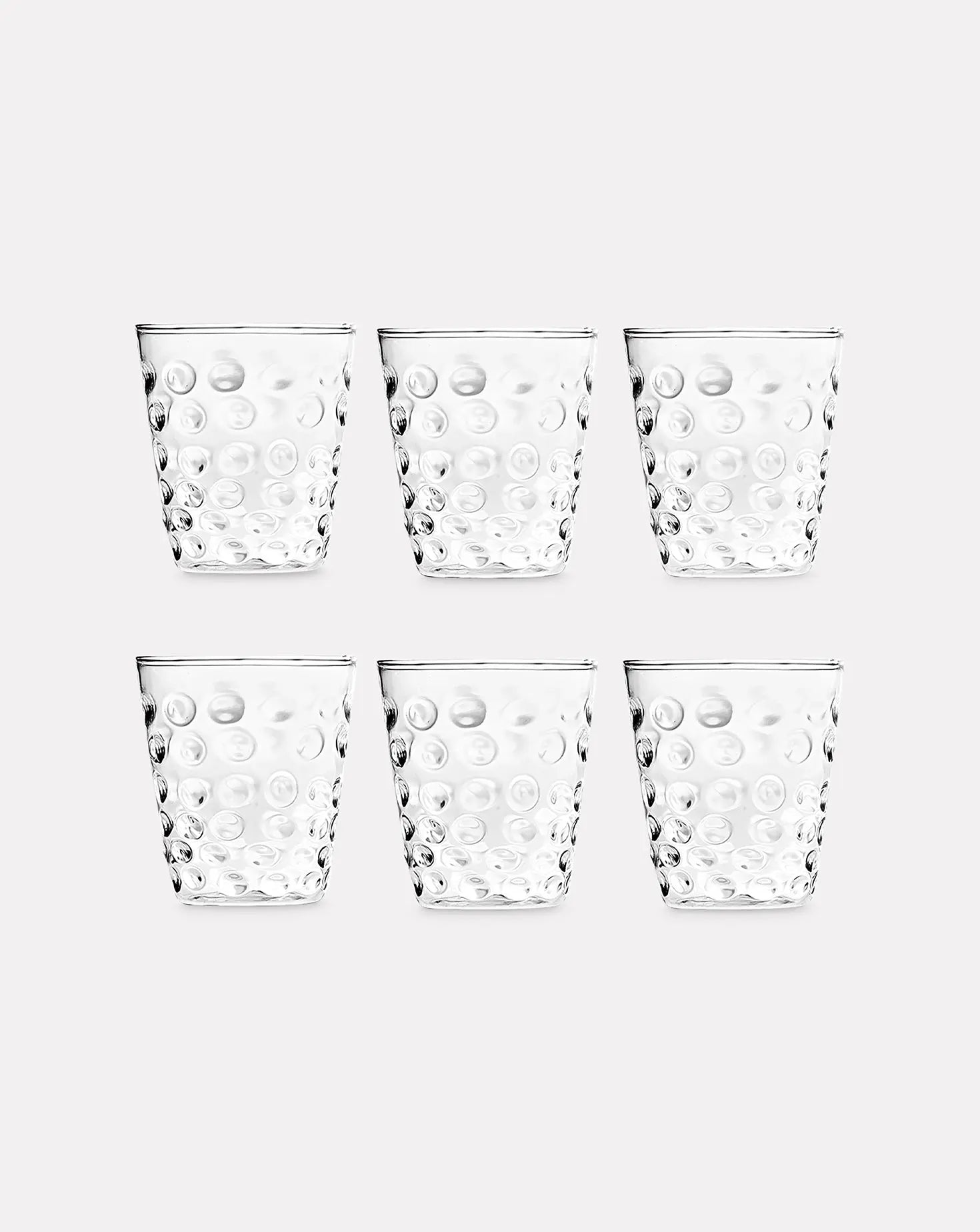 Set of 6 Bubble Water Glasses Casarialto