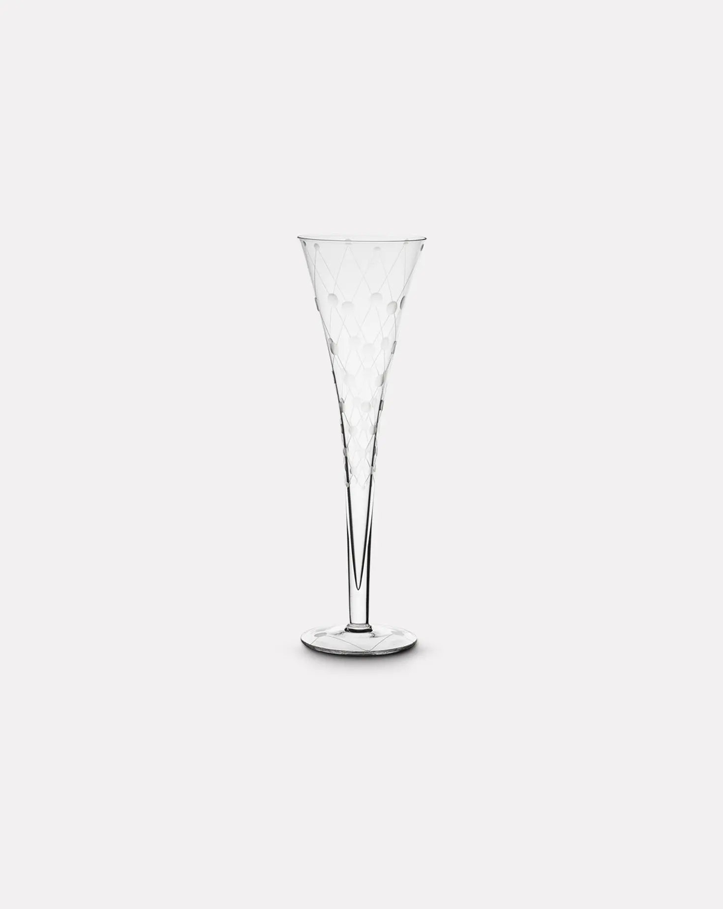 Set of 6 Harlequin Champagne Flutes Artel