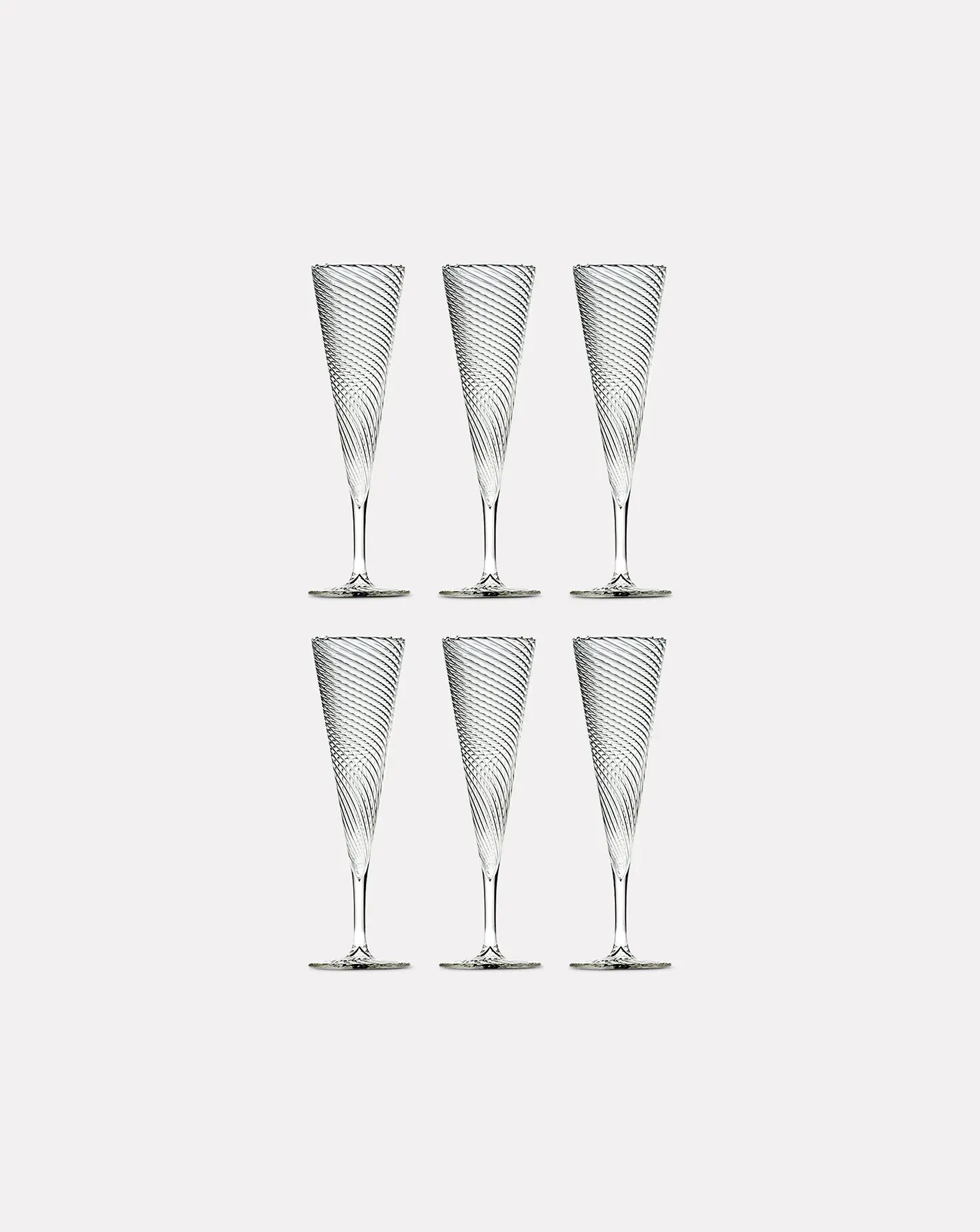 Set of 6 Millerighe Flutes Casarialto