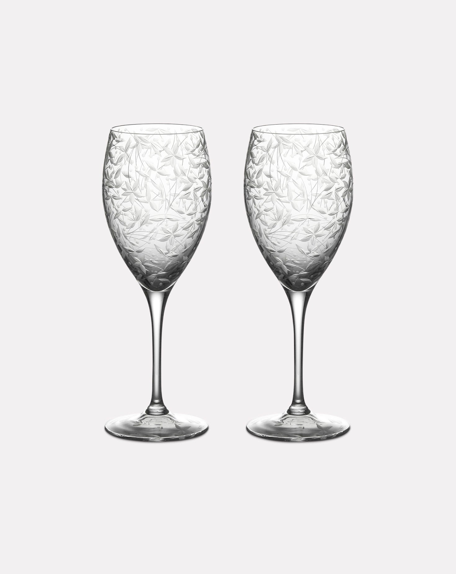 Set of 6 Narcissus Clear Wine Glasses Artel