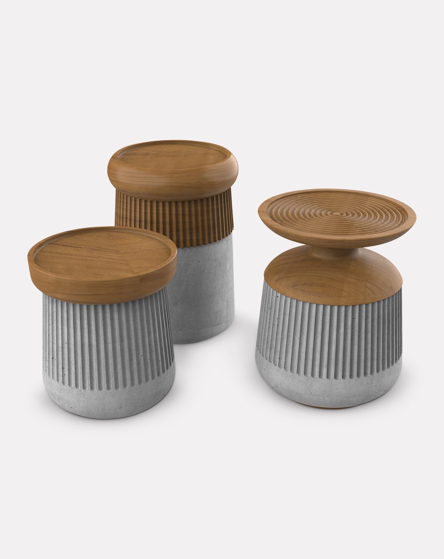 Shail Pods III Wood Side Table