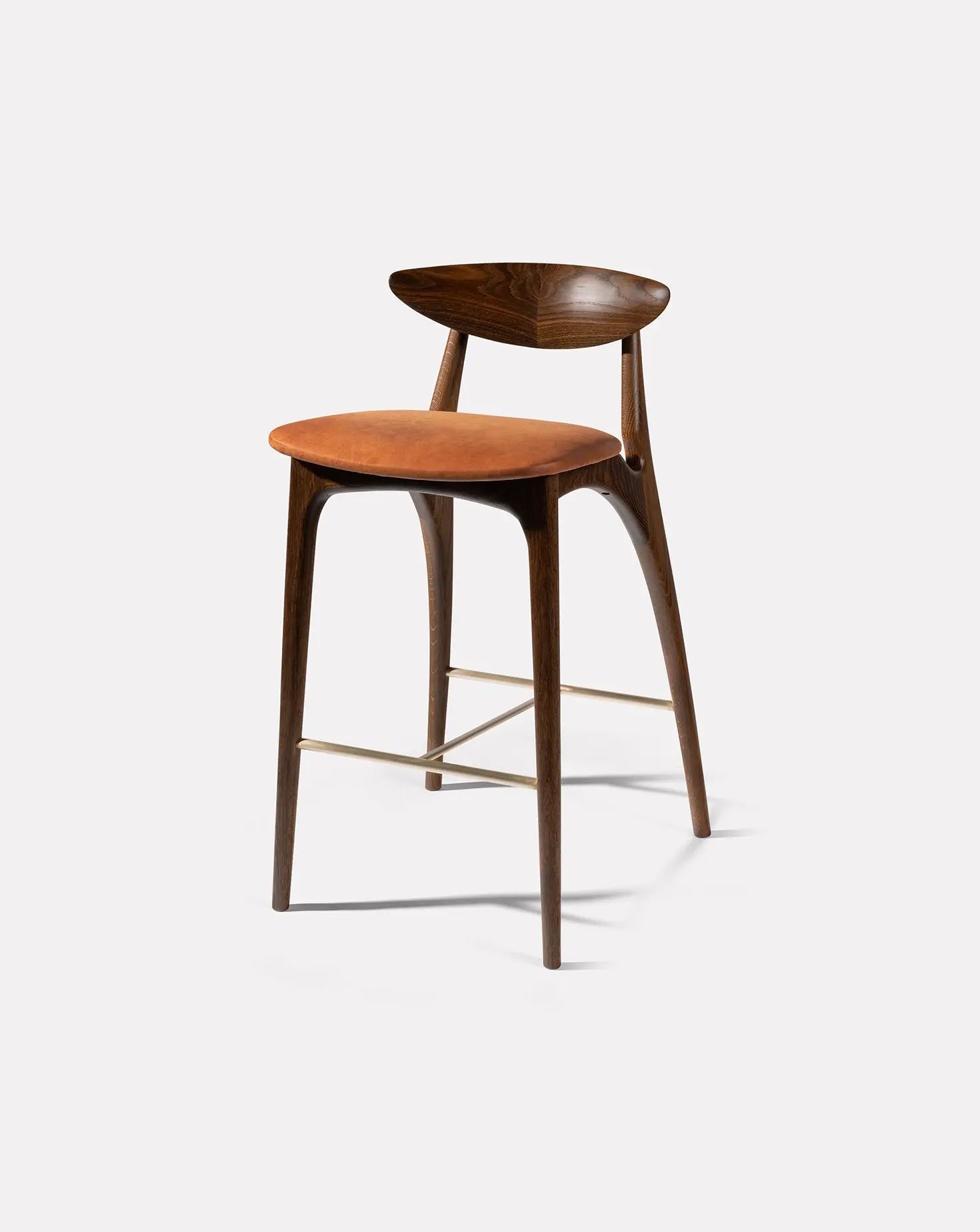 Shanowen Fumed Oak Rust High Stool Modet