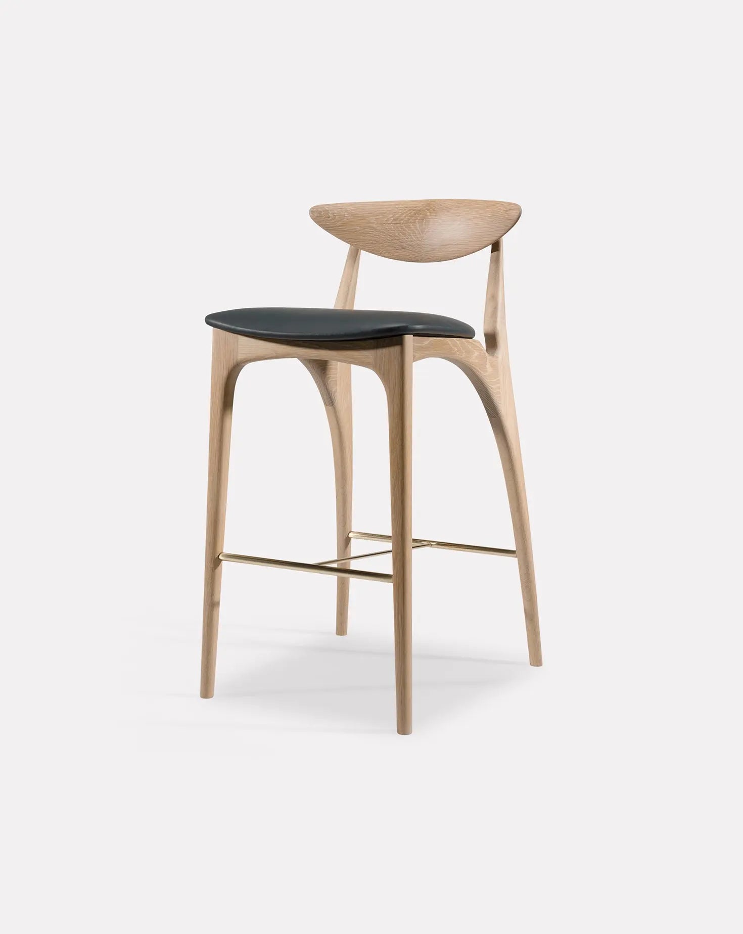 Shanowen White Oak Anthrazite High Stool Modet