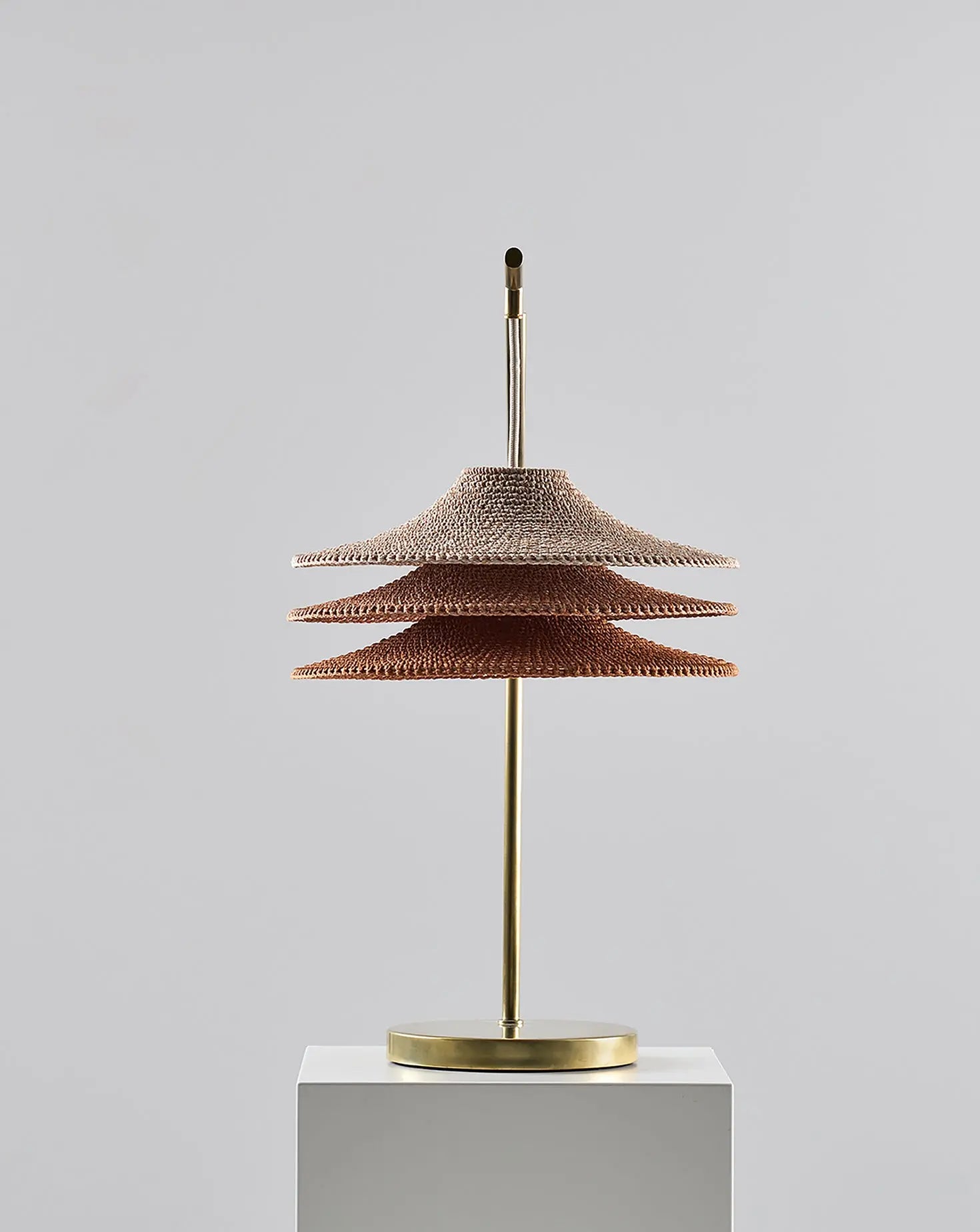 Simple Shade Rust Marl Table Lamp Naomi Paul