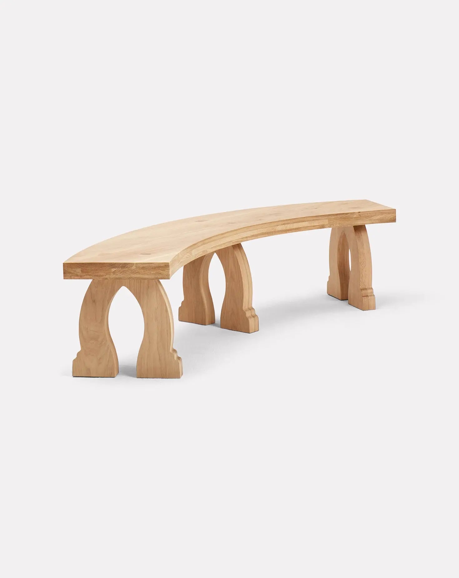 Sintra Oak Curved Bench Project 213A